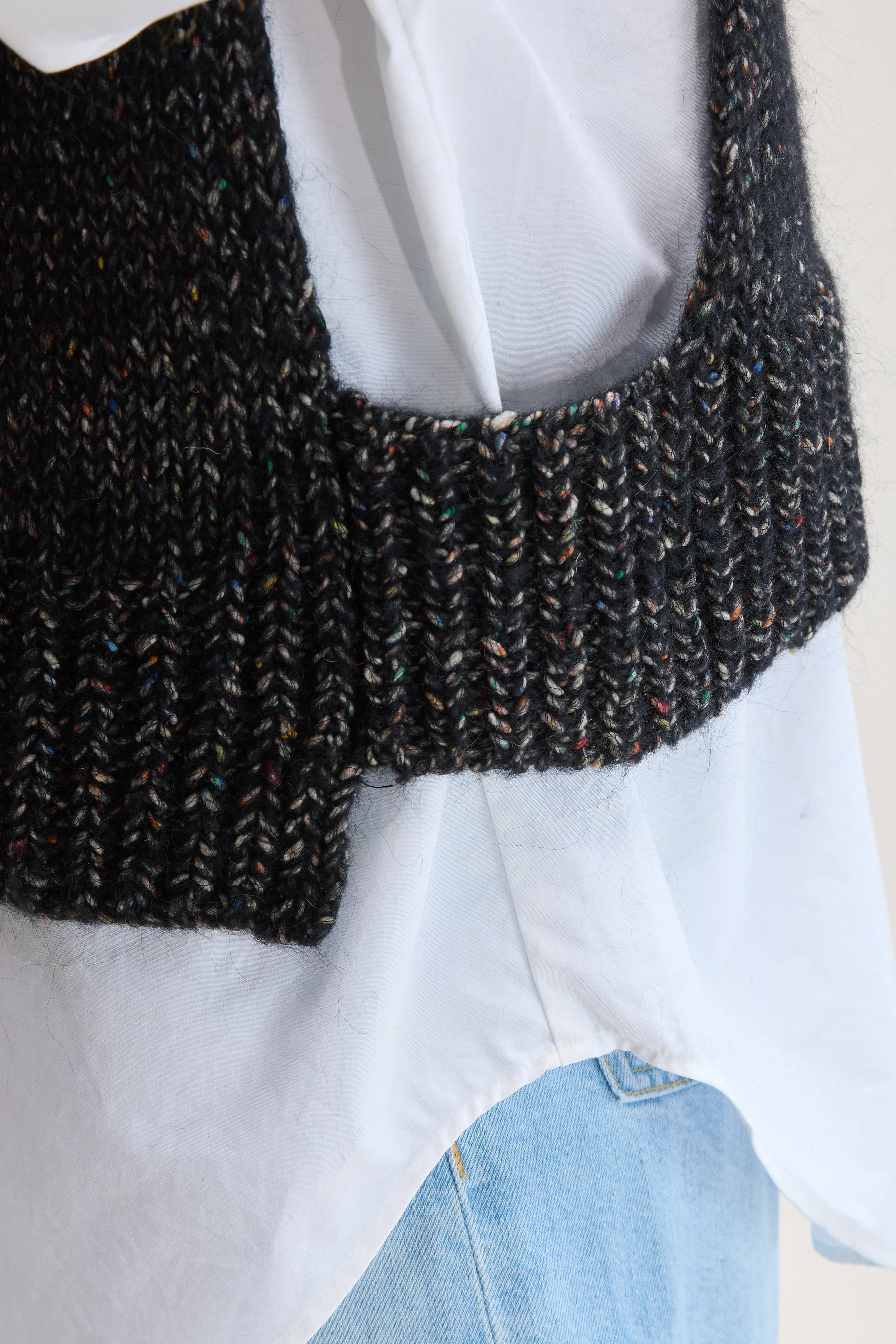 Upcycled Sleeveless Sweater (UPC / W / OFF BLACK) - Image 7