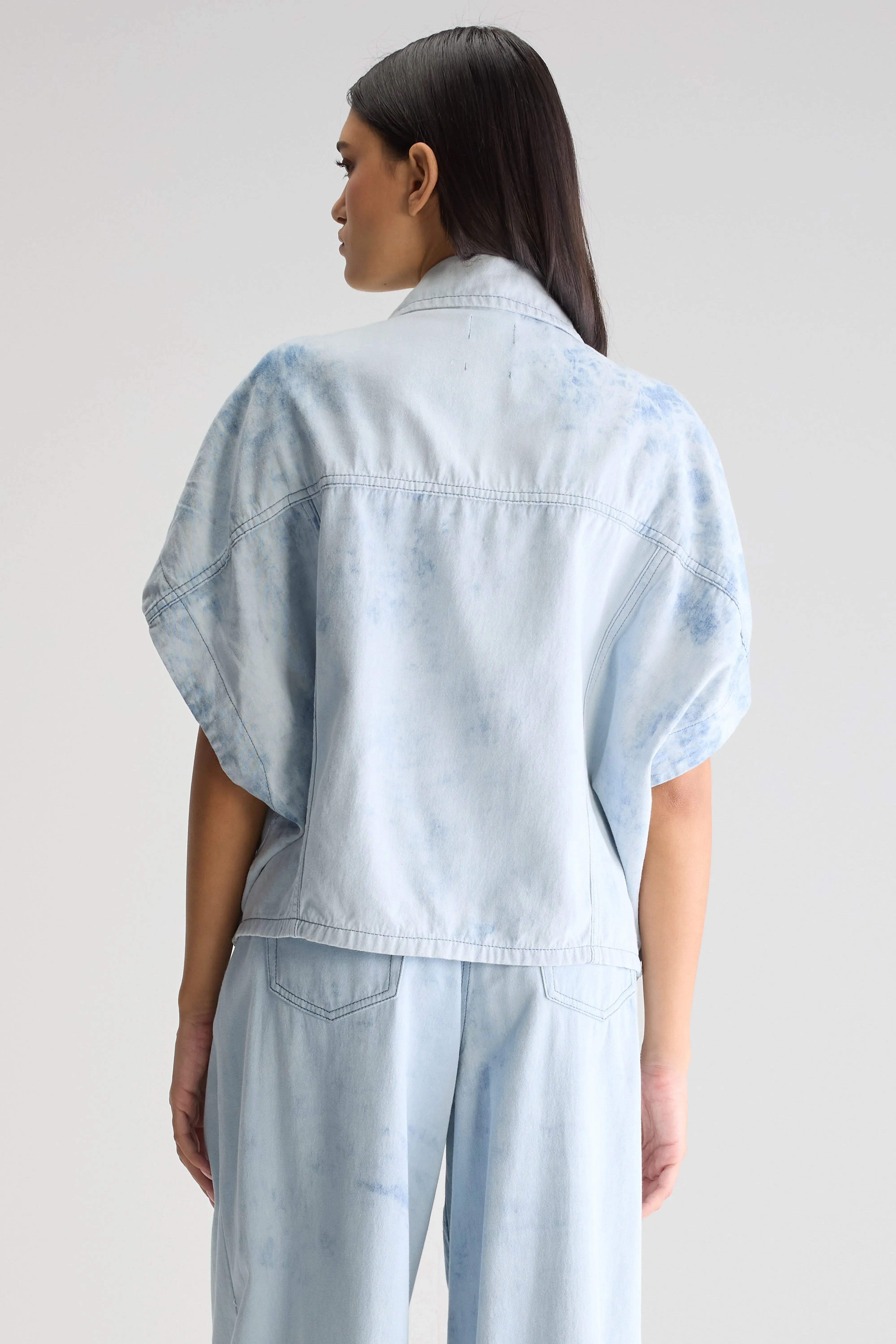 Payton sleeveless overshirt (251 / W / SHADED BLUE) - Image 4