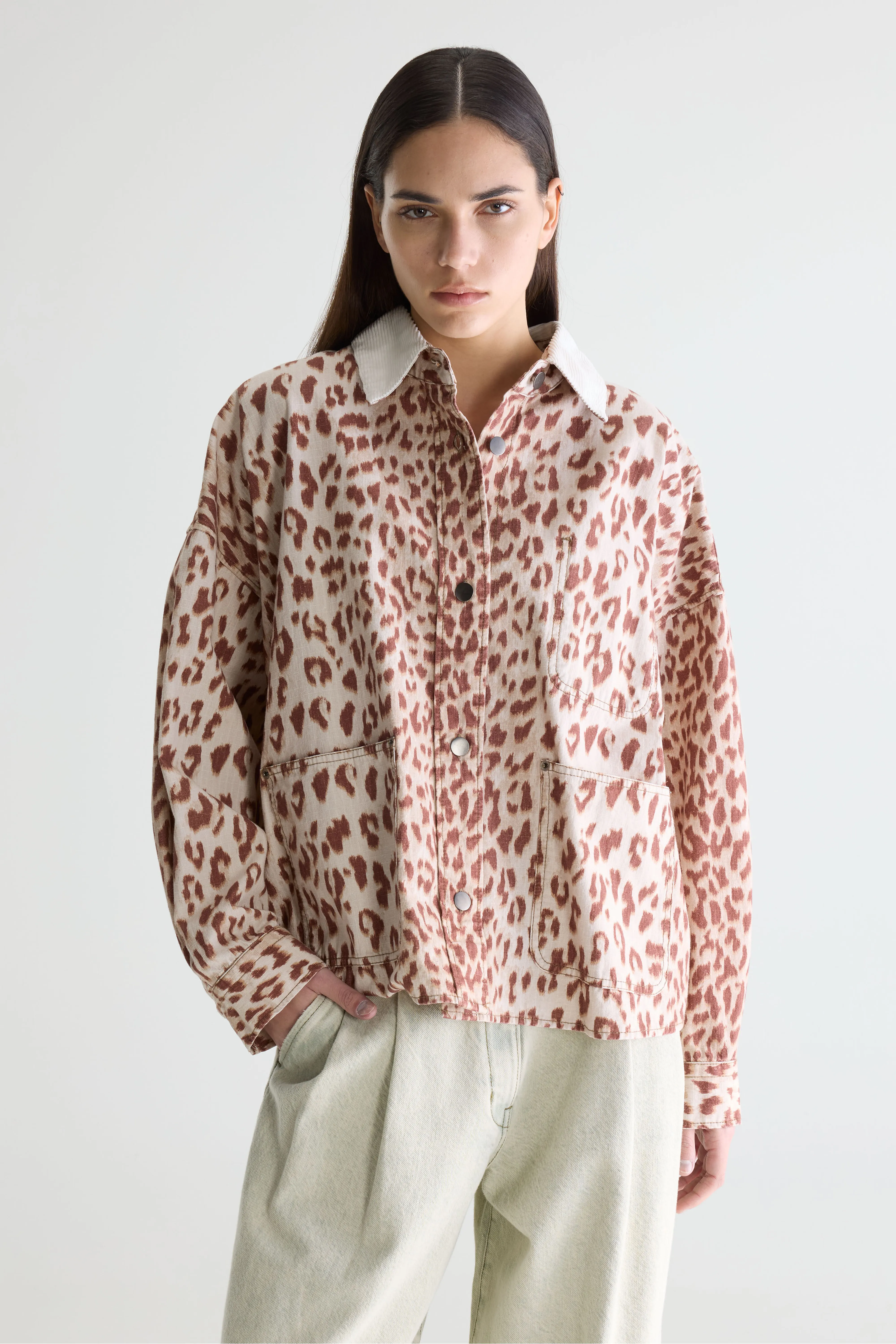 Wandy leopard-print overshirt (261 / W / COMBO A) - Image 2