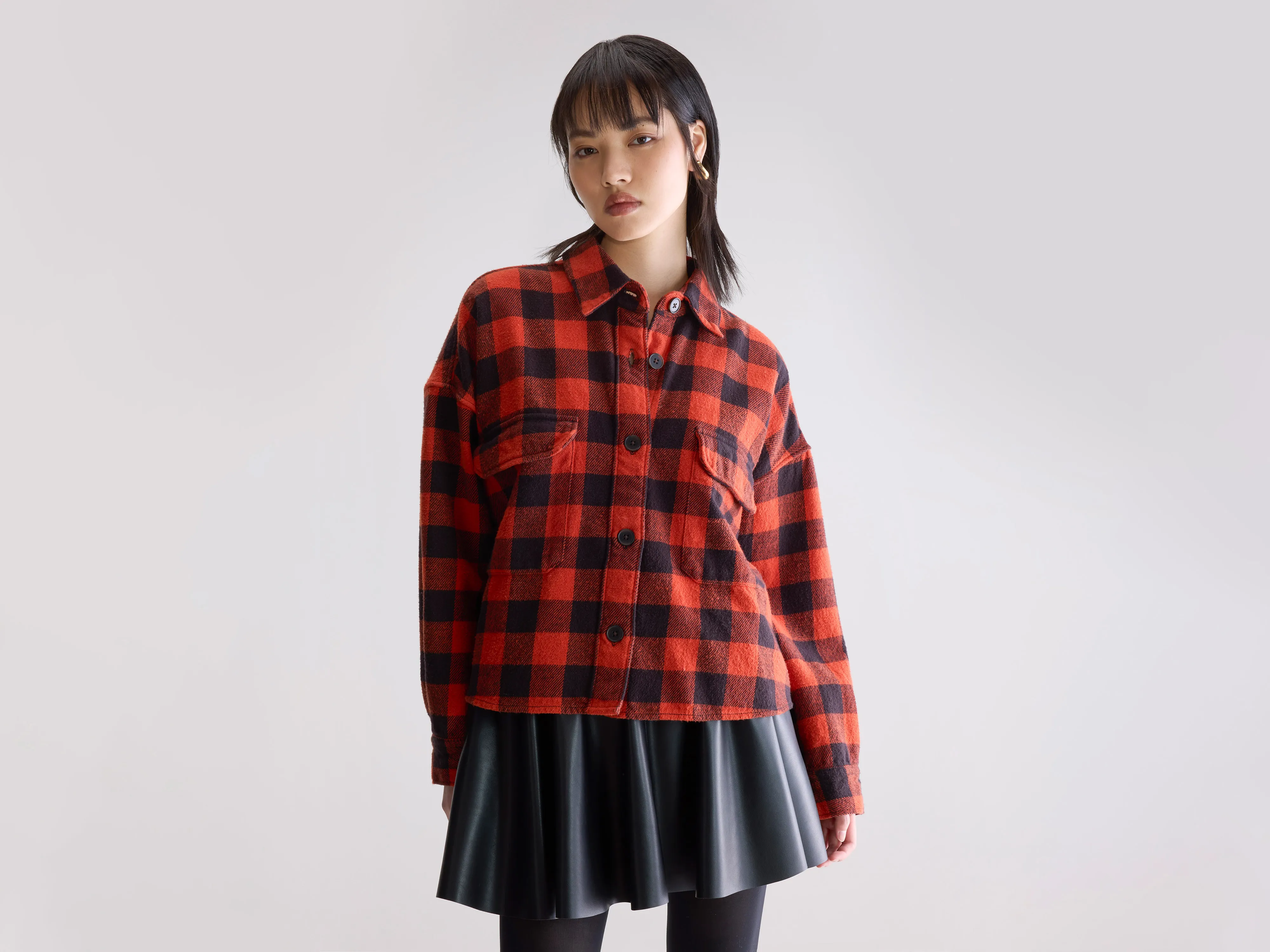 Wyat checked overshirt (252 / W / CHECK C)