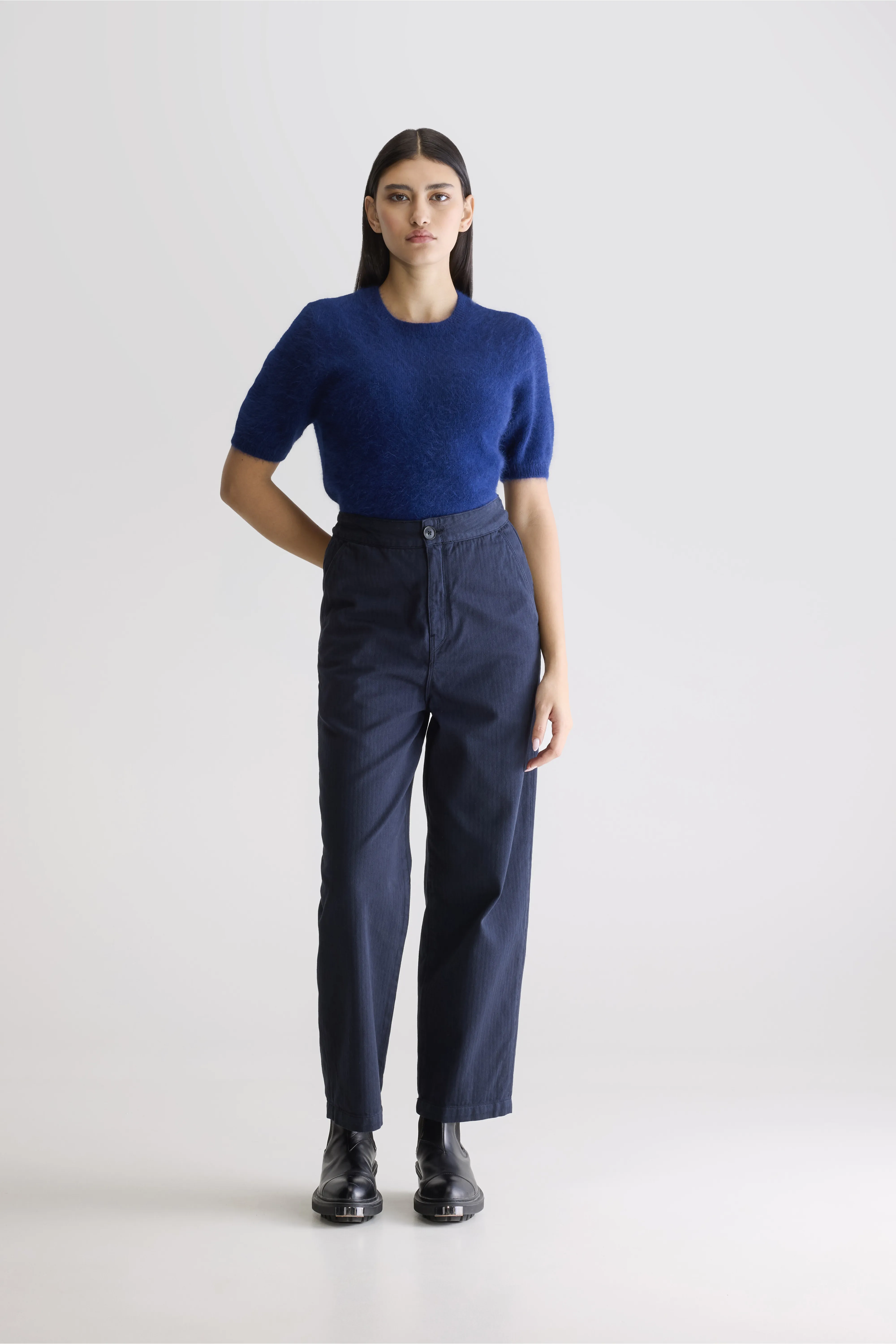 Pasop relaxed trousers (252 / W / NAVY) - Image 2