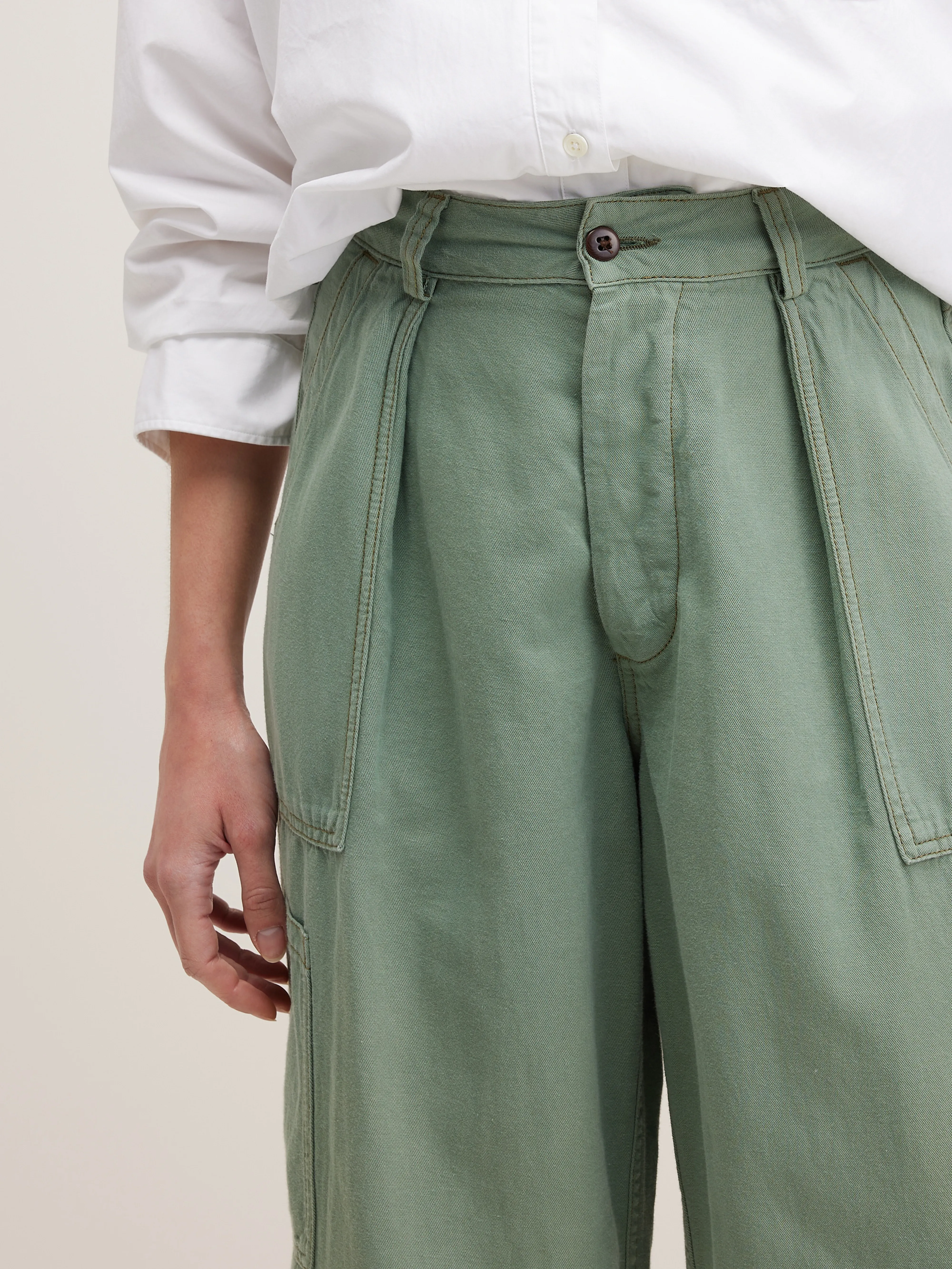 Pepin cargo trousers (242 / W / EUCALYPTUS) - Image 3