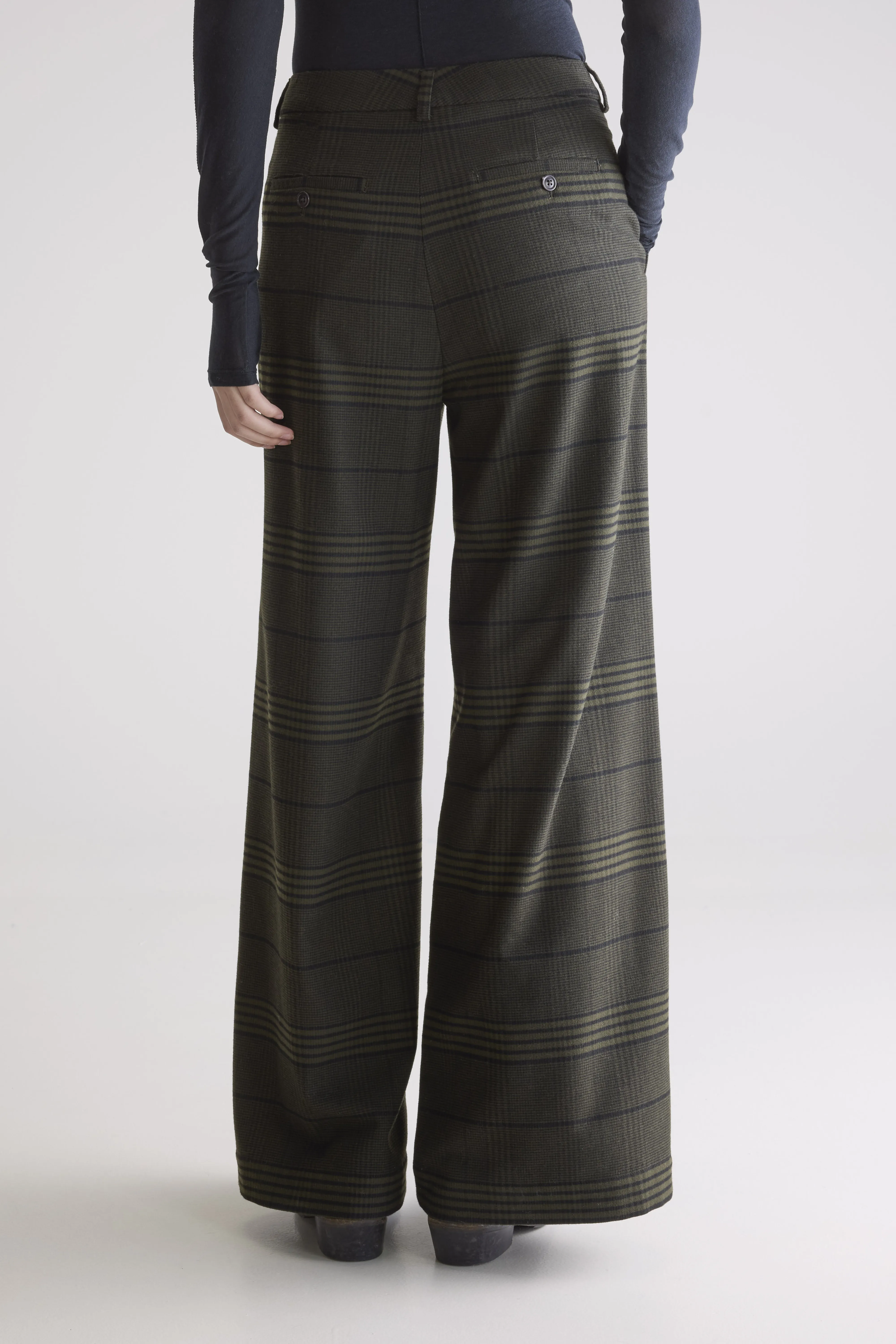 Volkert wide tailored trousers (252 / W / CHECK A) - Image 4