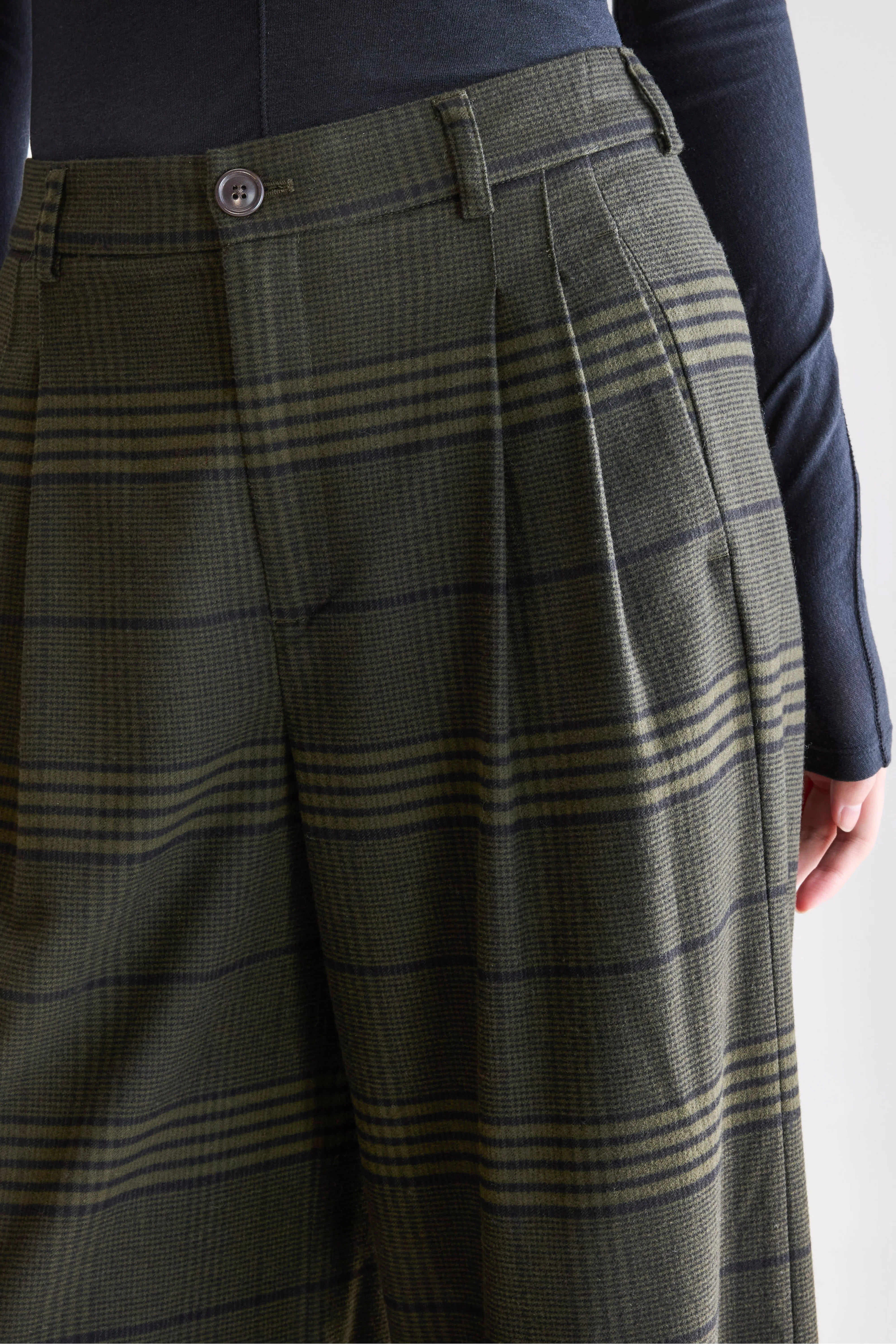 Volkert wide tailored trousers (252 / W / CHECK A) - Image 6