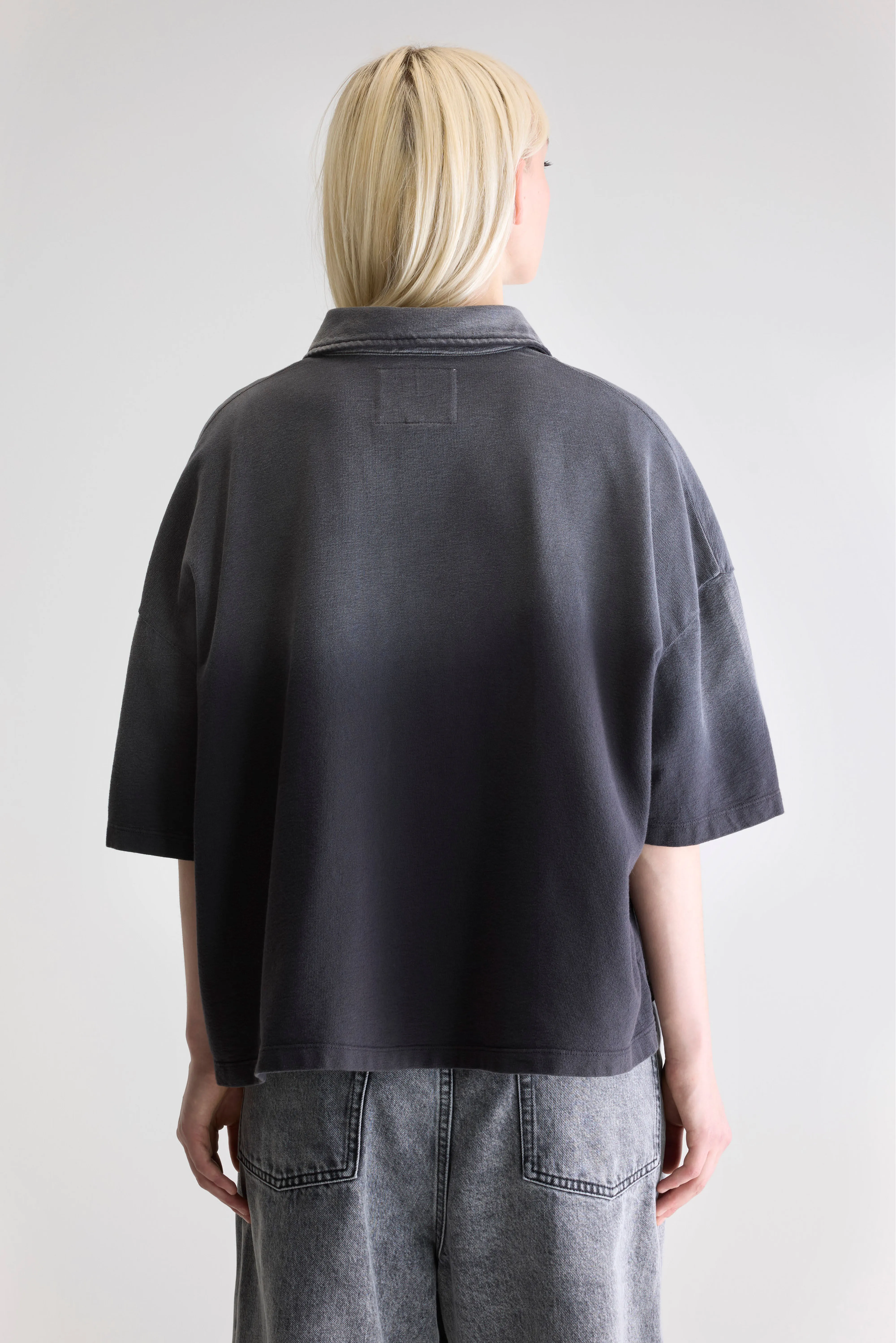 Foolo short-sleeve polo (252 / W / BLACK BLUE) - Image 4