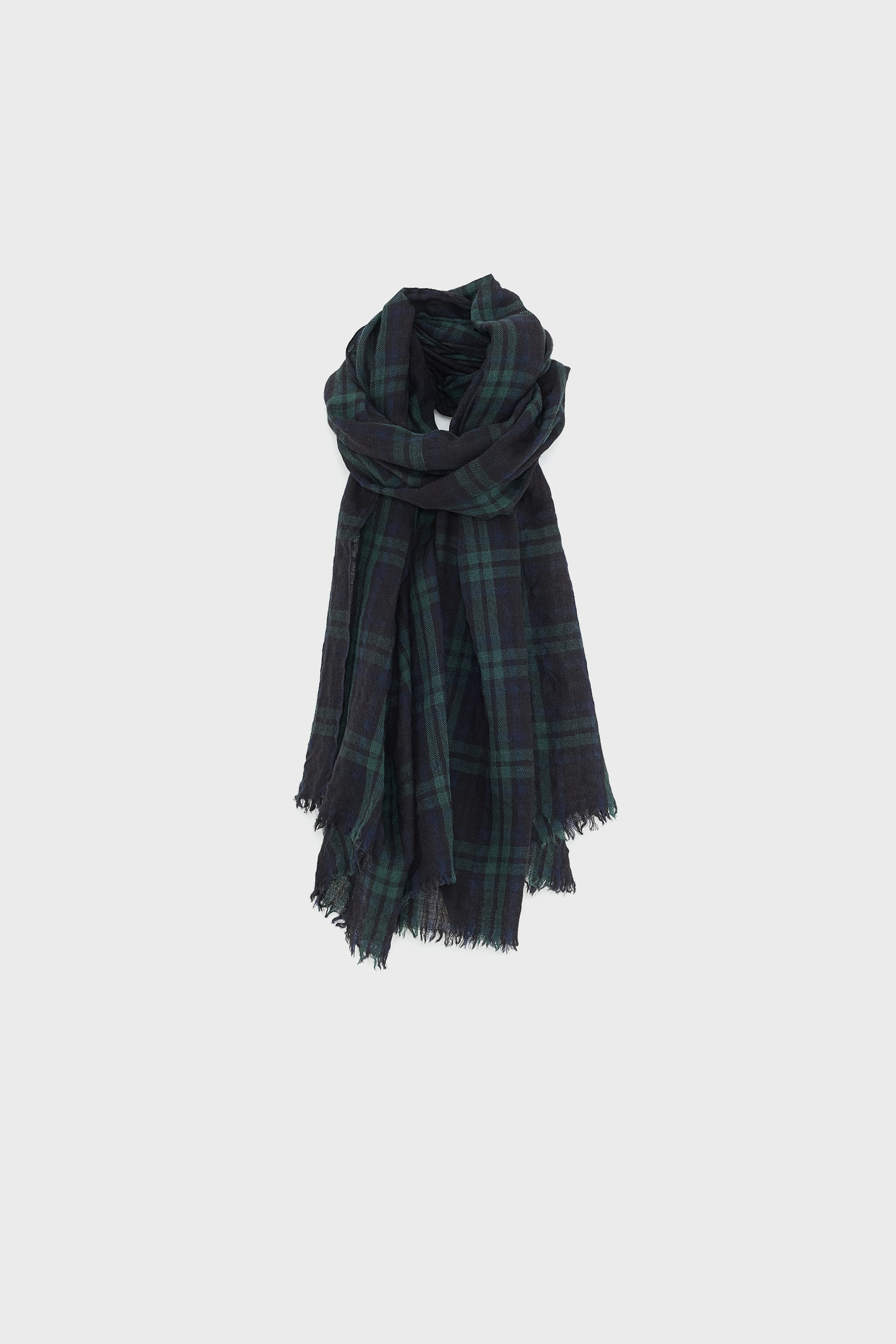 Shiki checked scarf (261 / W / CHECK A) - Image 3