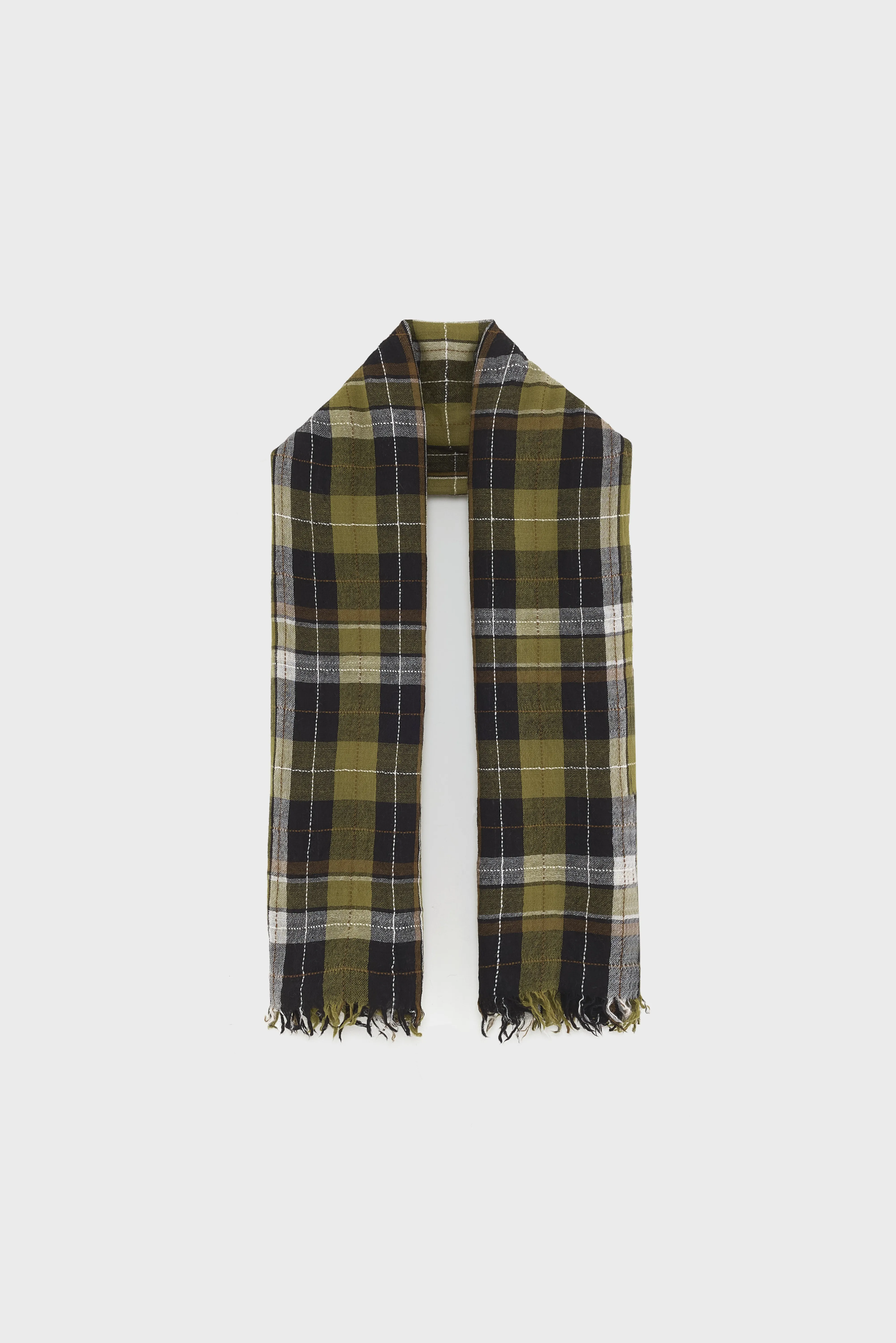 Soli weaved scarf (252 / W / CHECK B) - Image 2