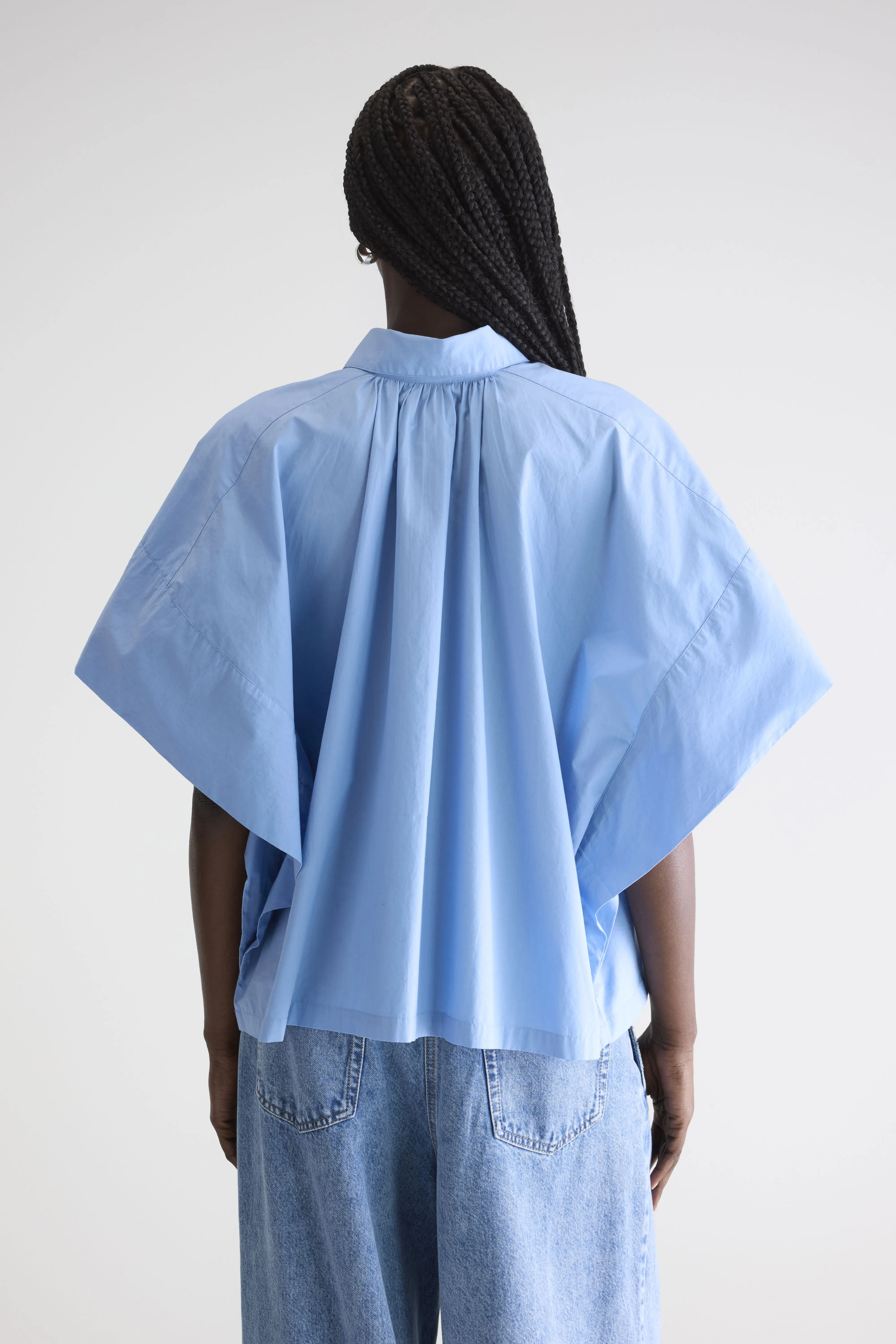 Cairn short-sleeve shirt (252 / W / BLUE SHIRT) - Image 4