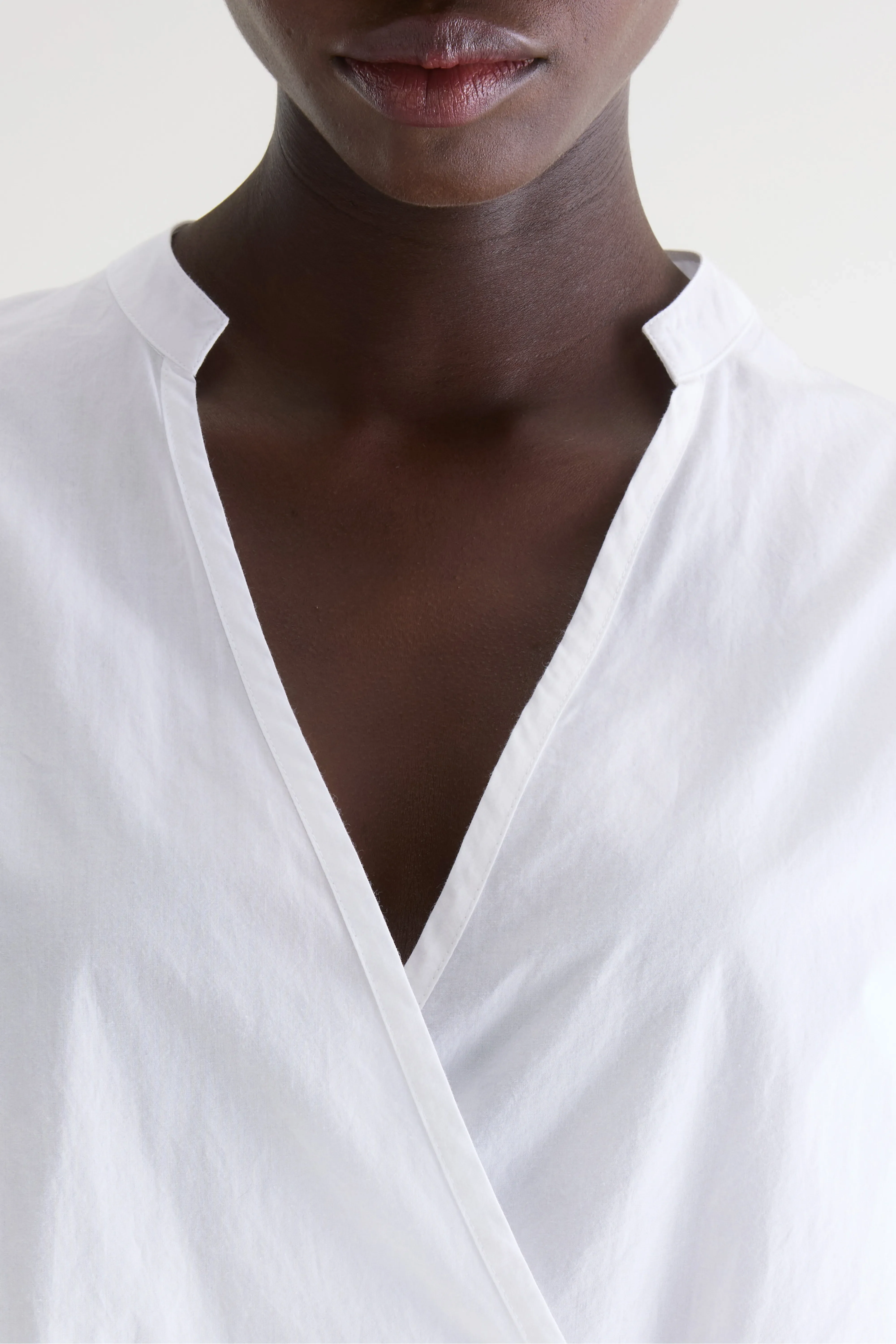 Collin wrap-front blouse (261 / W / WHITE) - Image 5