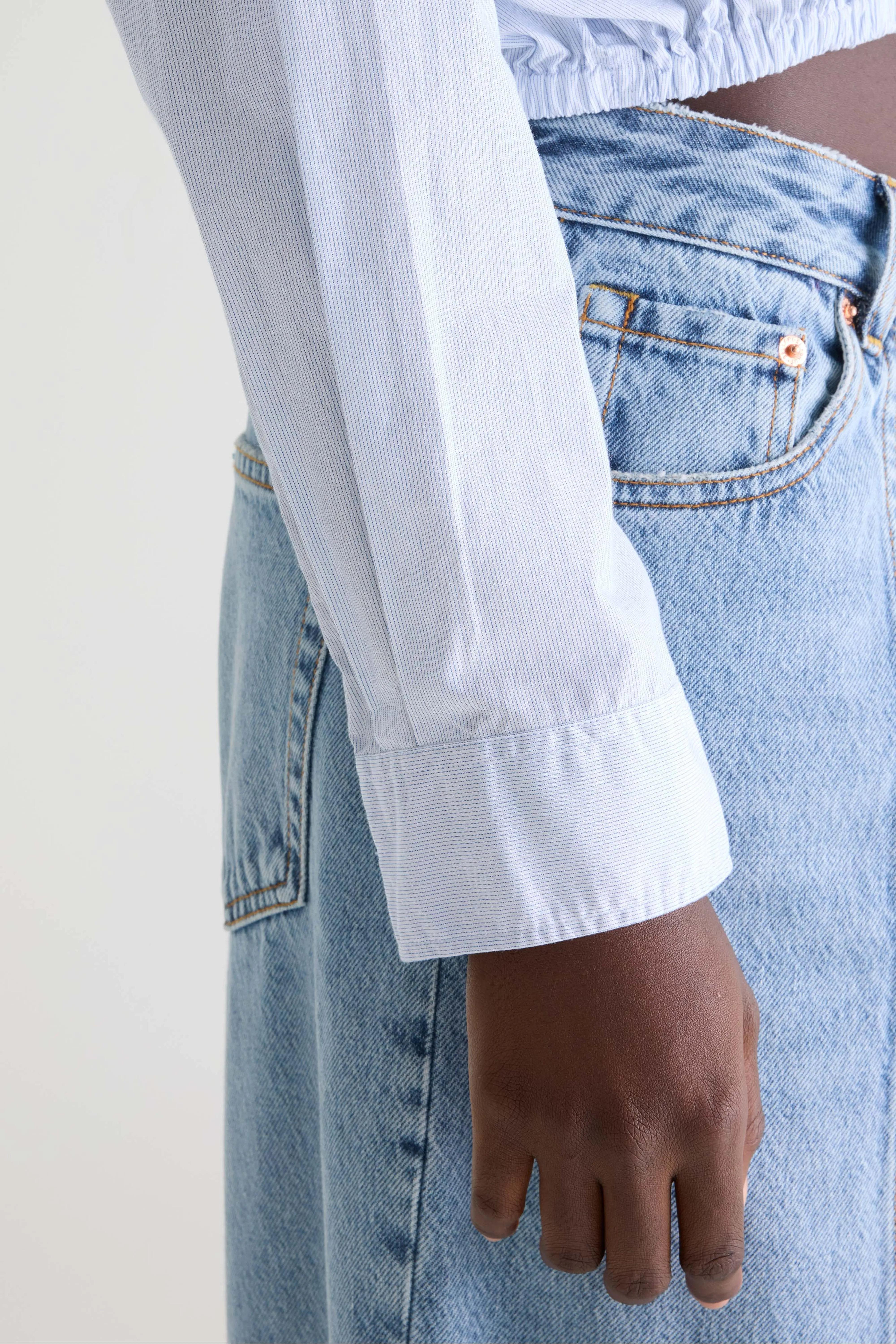 Gemma cropped shirt (261 / W / STRIPE G) - Image 6