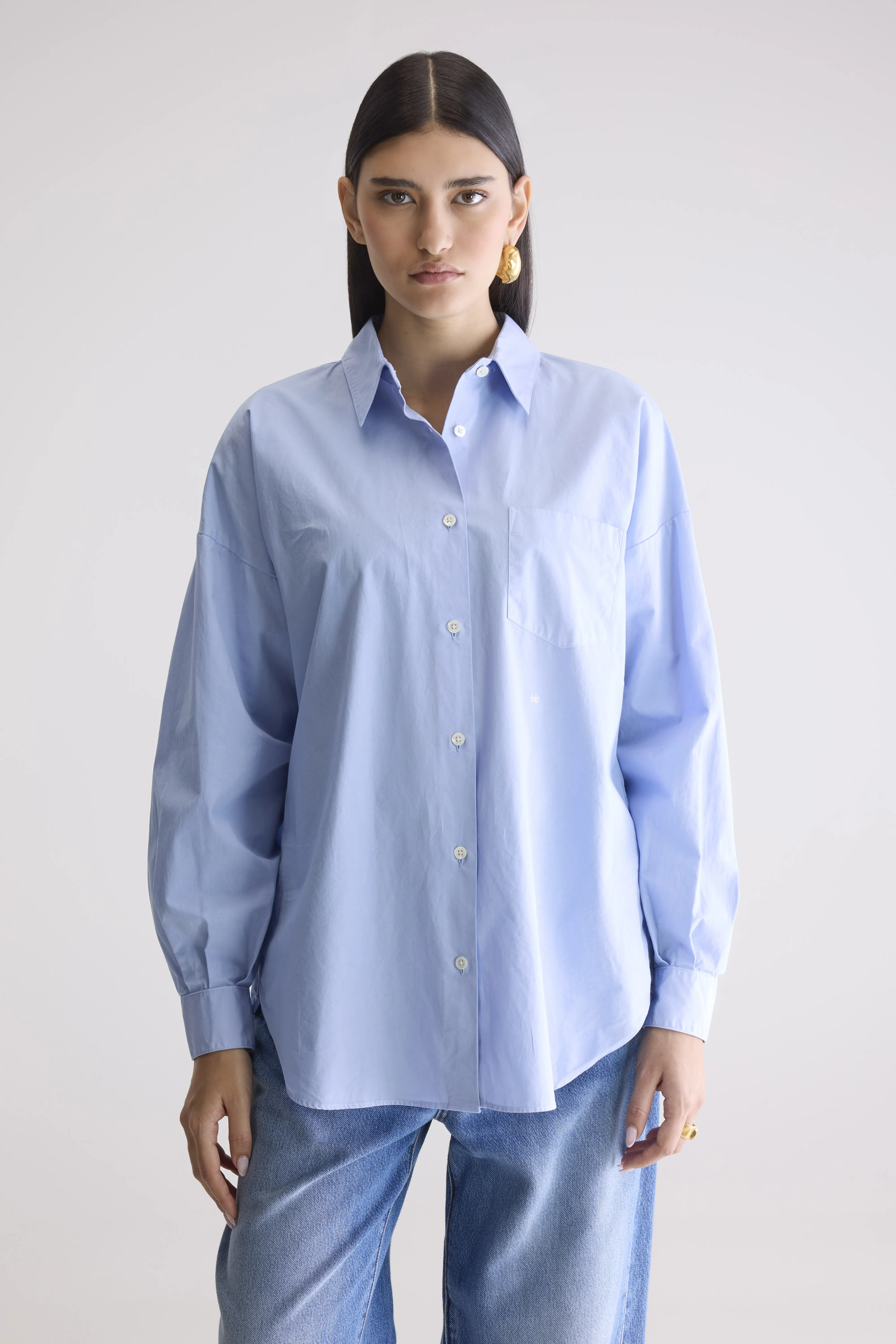 Giorgia poplin shirt (252 / W / SKY) - Image 2