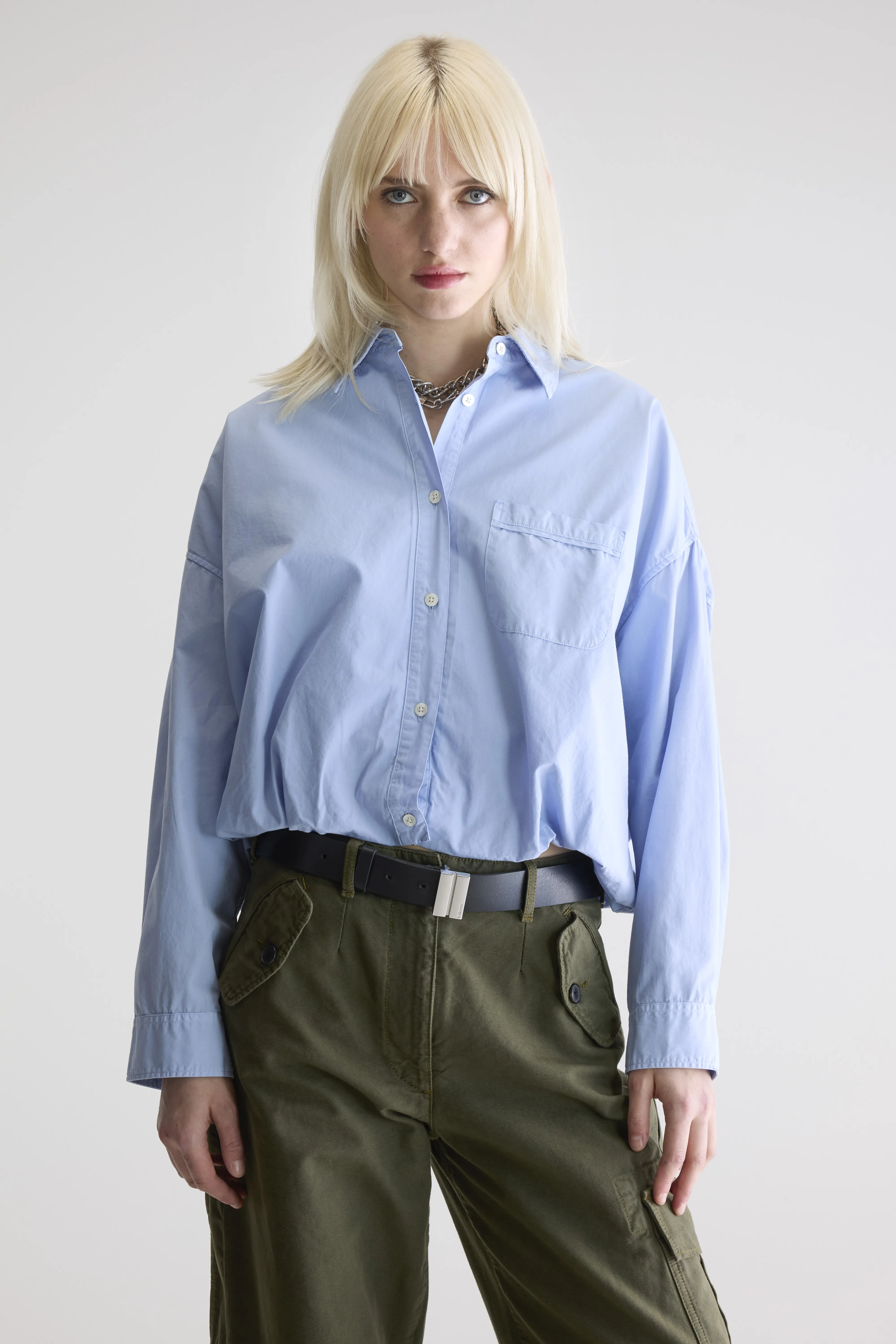 Graham cropped shirt (252 / W / SKY) - Image 2