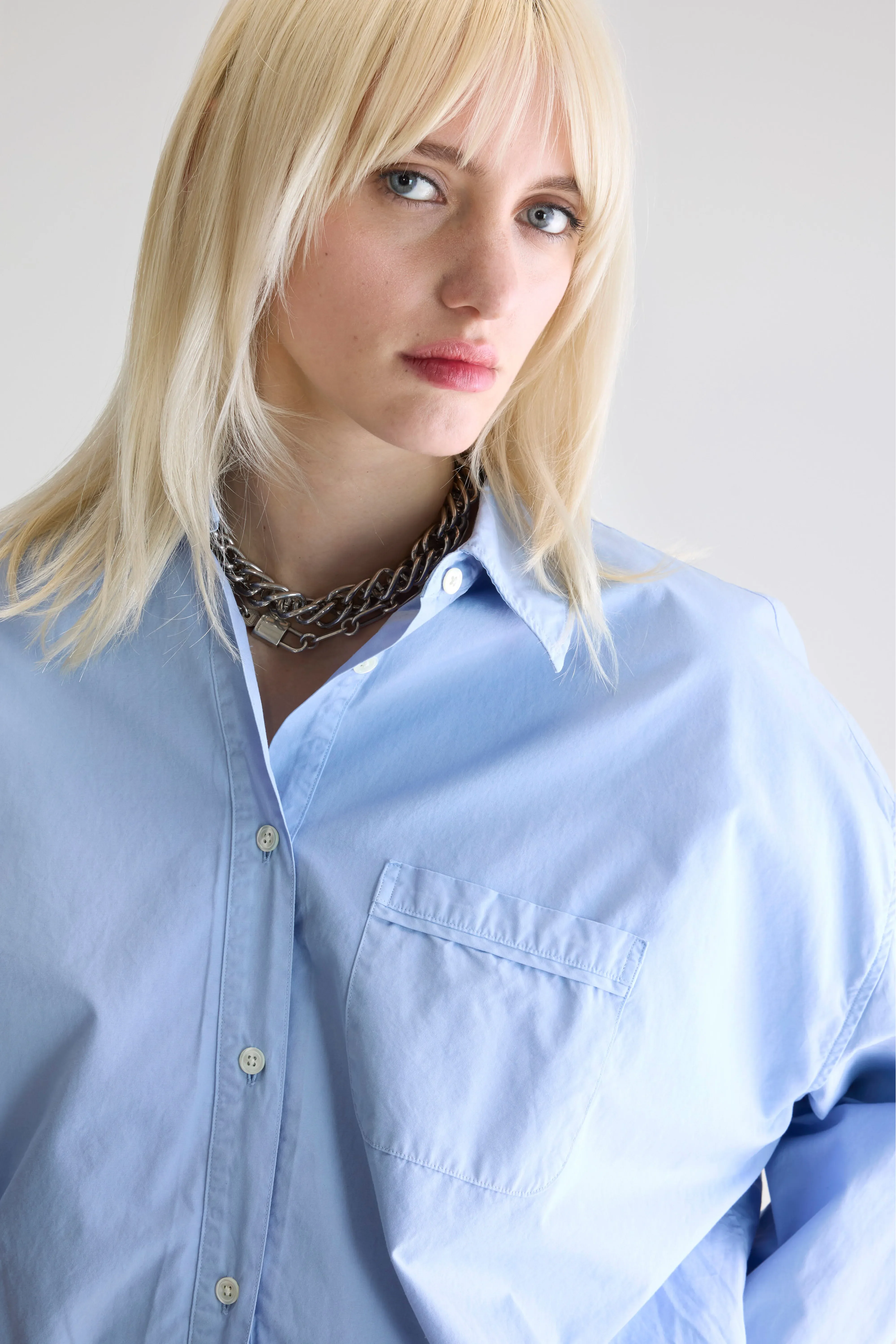 Graham cropped shirt (252 / W / SKY) - Image 5