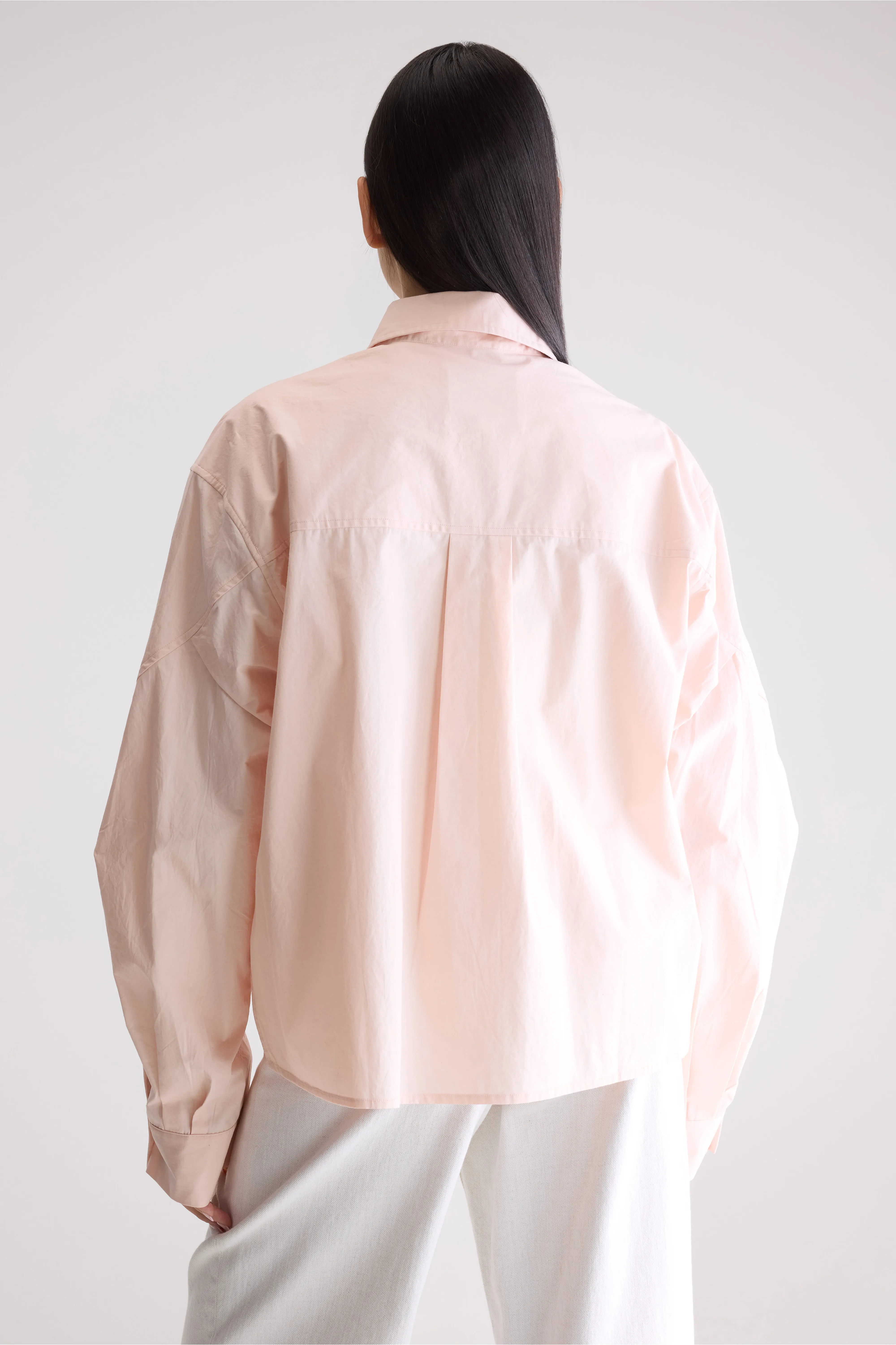 Kenza relaxed poplin shirt (252 / W / LIGHT ROSE) - Image 4