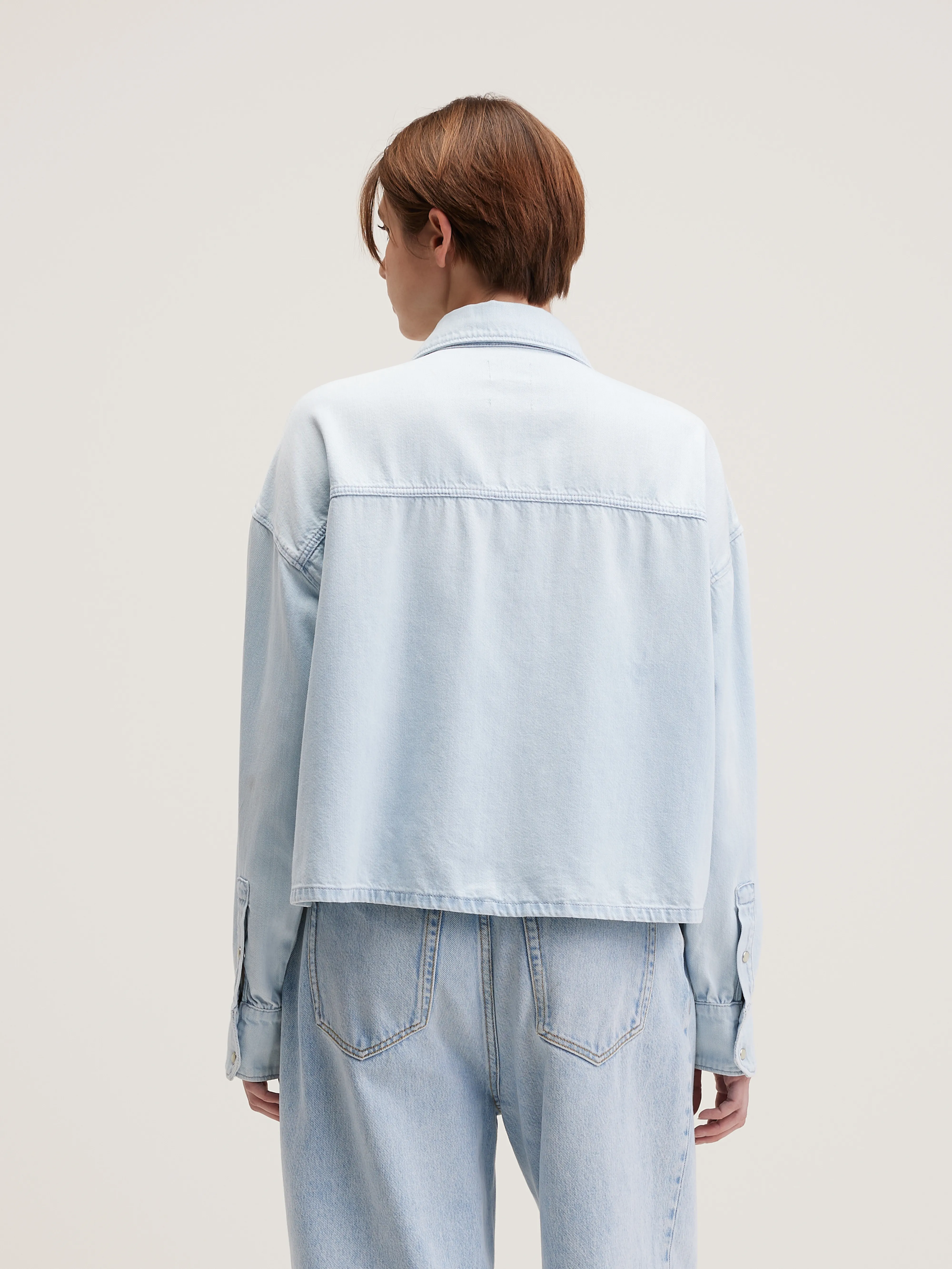 Polar cropped shirt (242 / W / USED LT BLUE) - Image 4