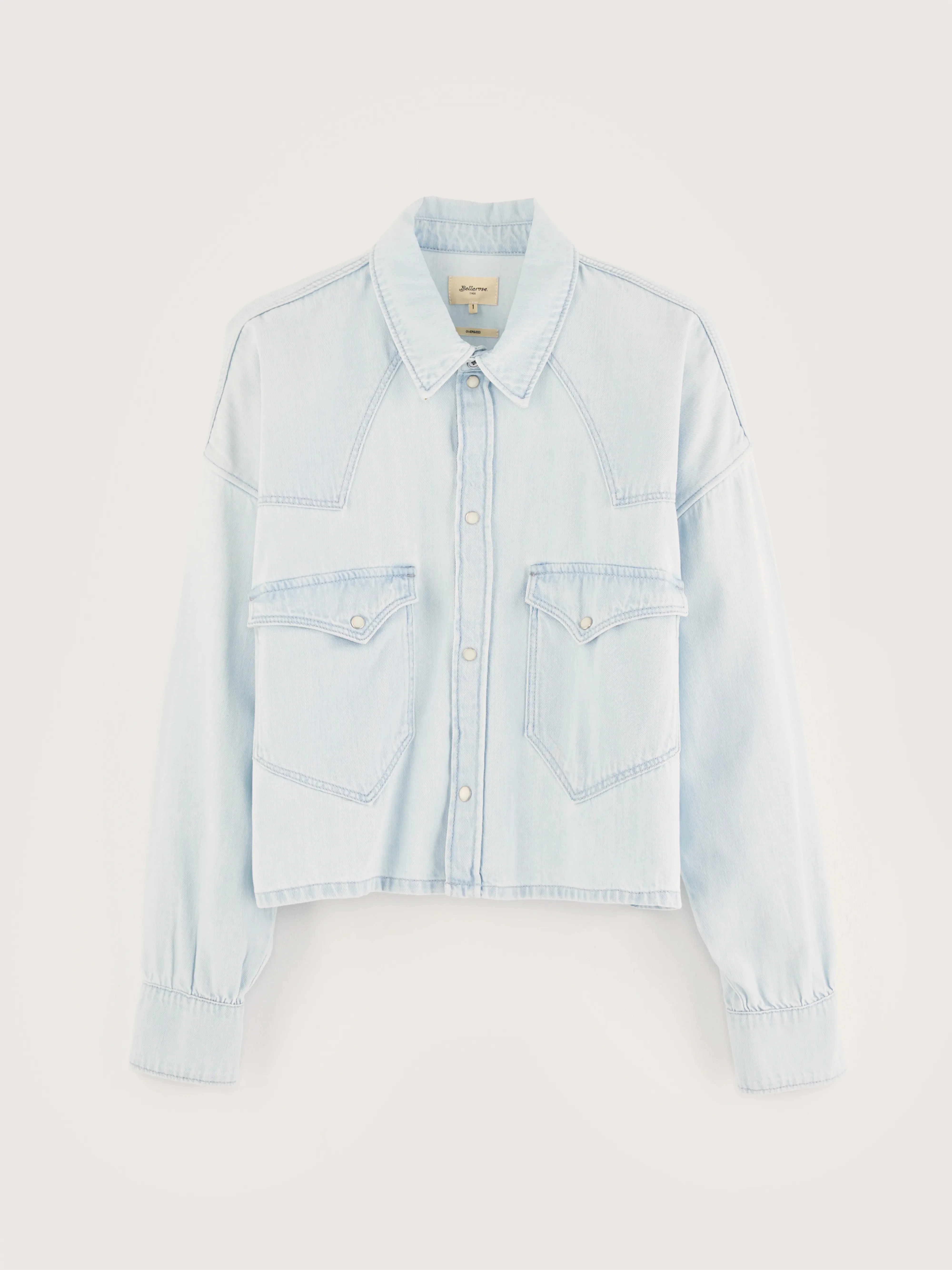 Polar cropped shirt (242 / W / USED LT BLUE) - Image 6