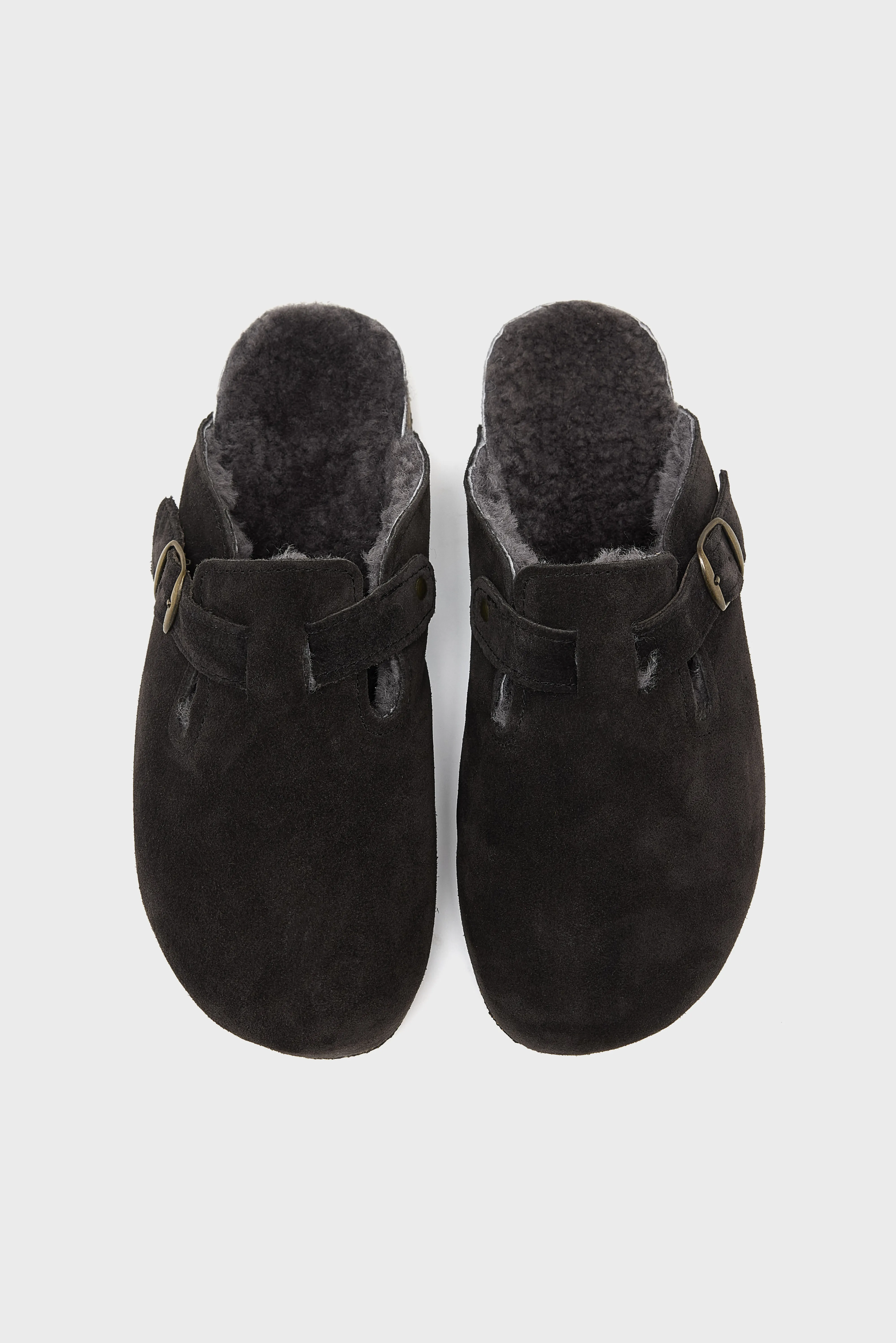 Moka Velour Clogs (252 / W / BROWN) - Image 4
