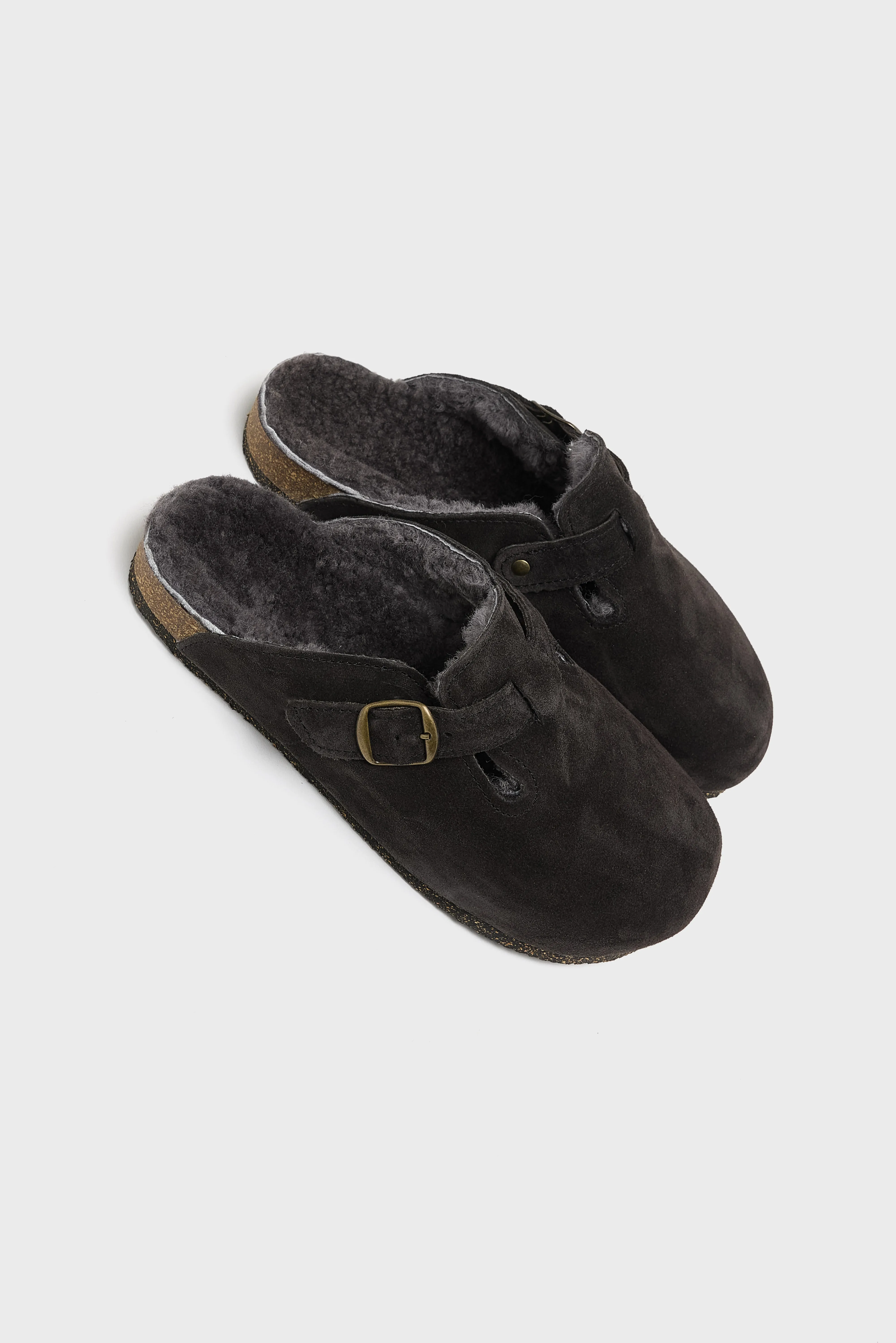 Moka Velour Clogs (252 / W / BROWN) - Image 7
