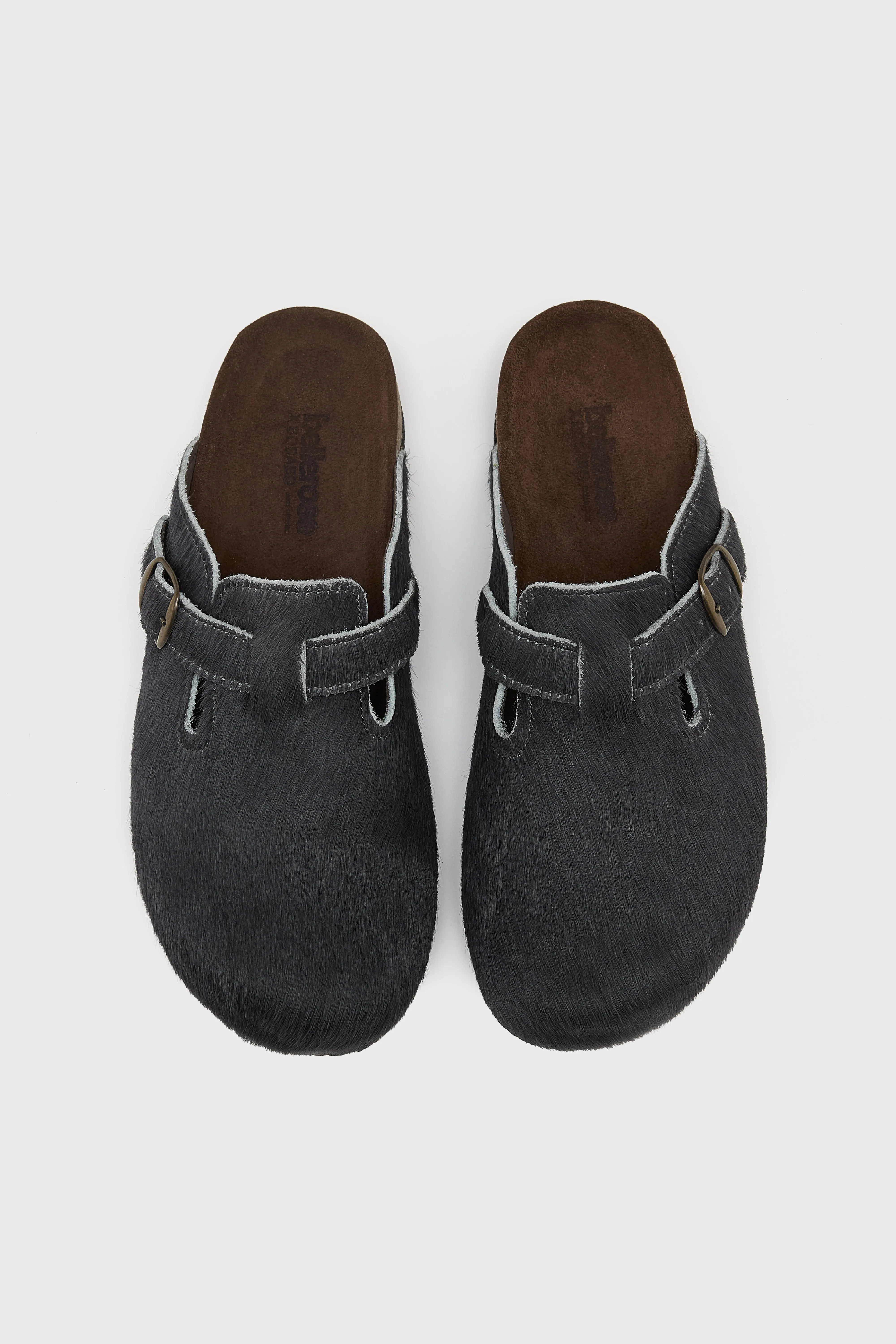 Grey Cowhide Clogs (252 / W / GREY) - Image 4
