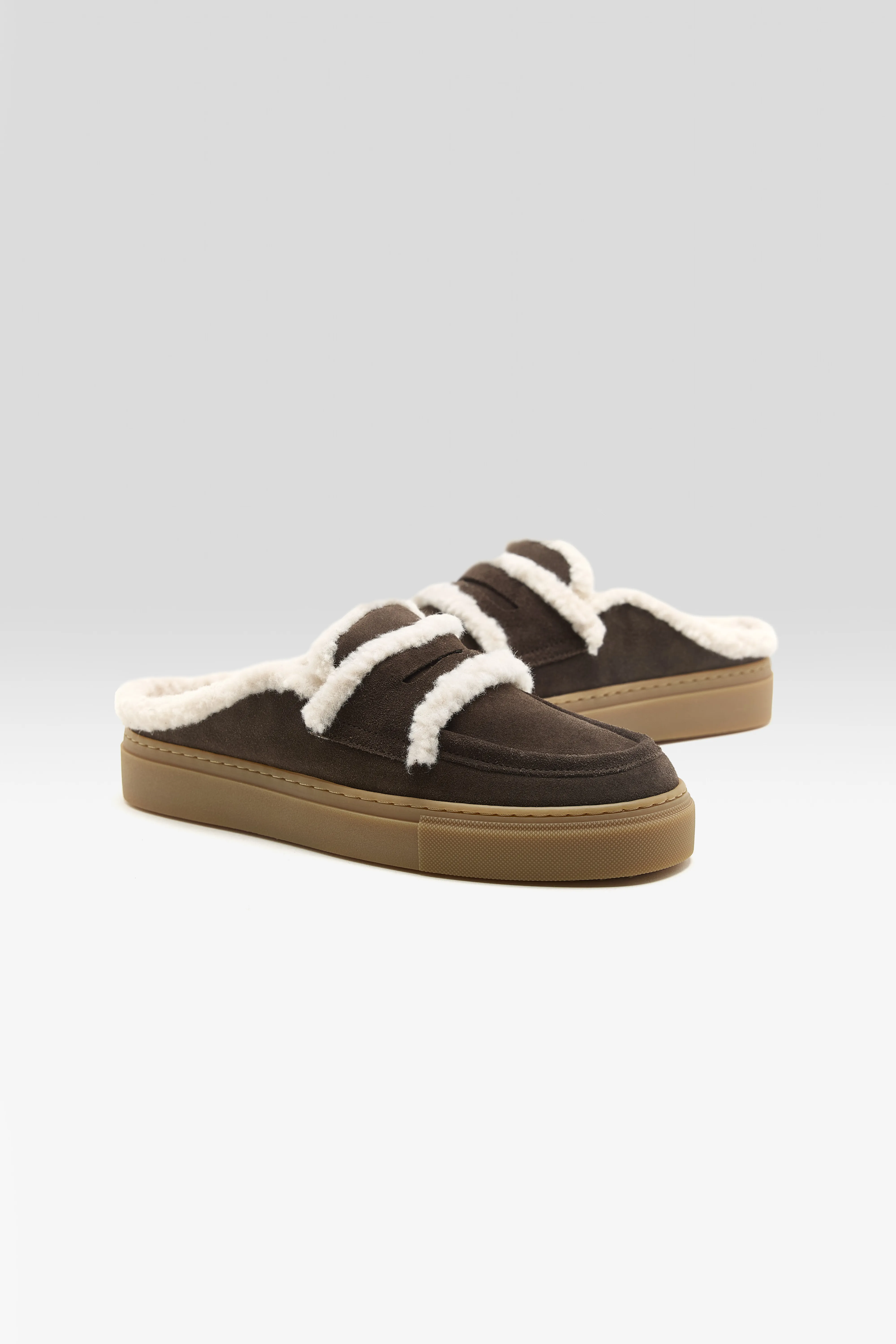 Wool Mules (252 / W / BROWN) - Image 3