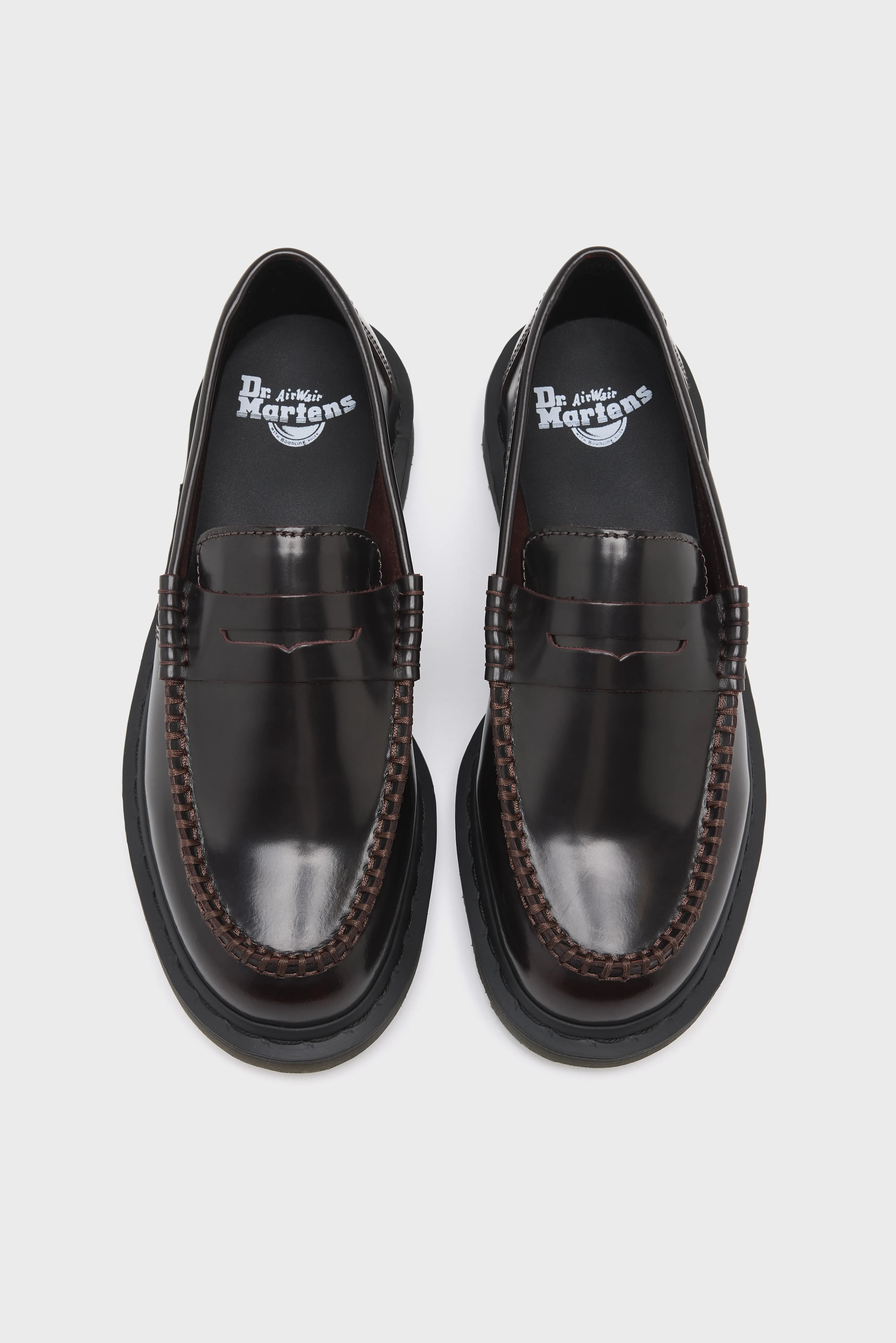Penton Cherry Red Leather Loafers (251 / W / RED) - Image 4
