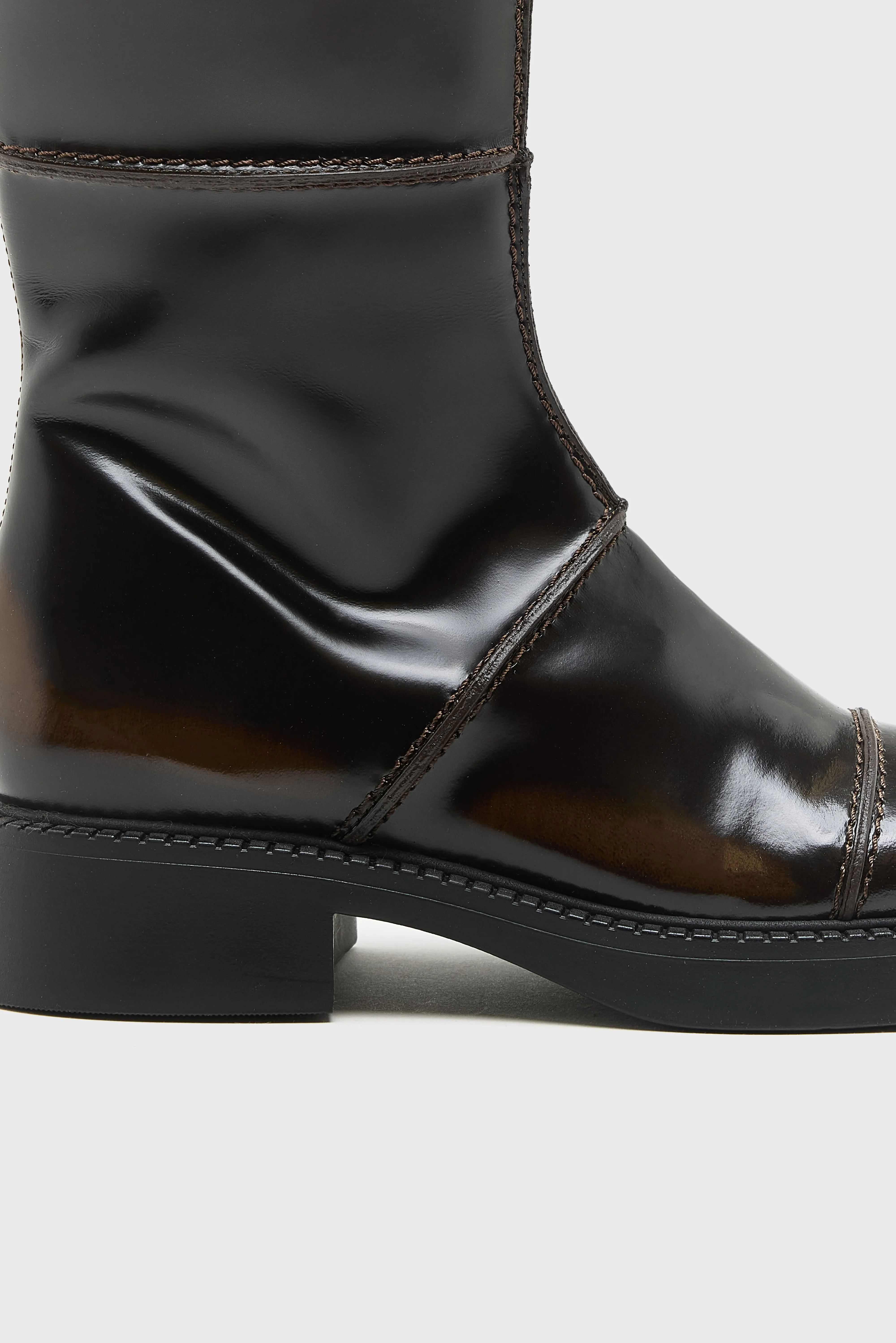 Dahlia Dark Brown Ankle Boots (252 / W / BROWN) - Image 5