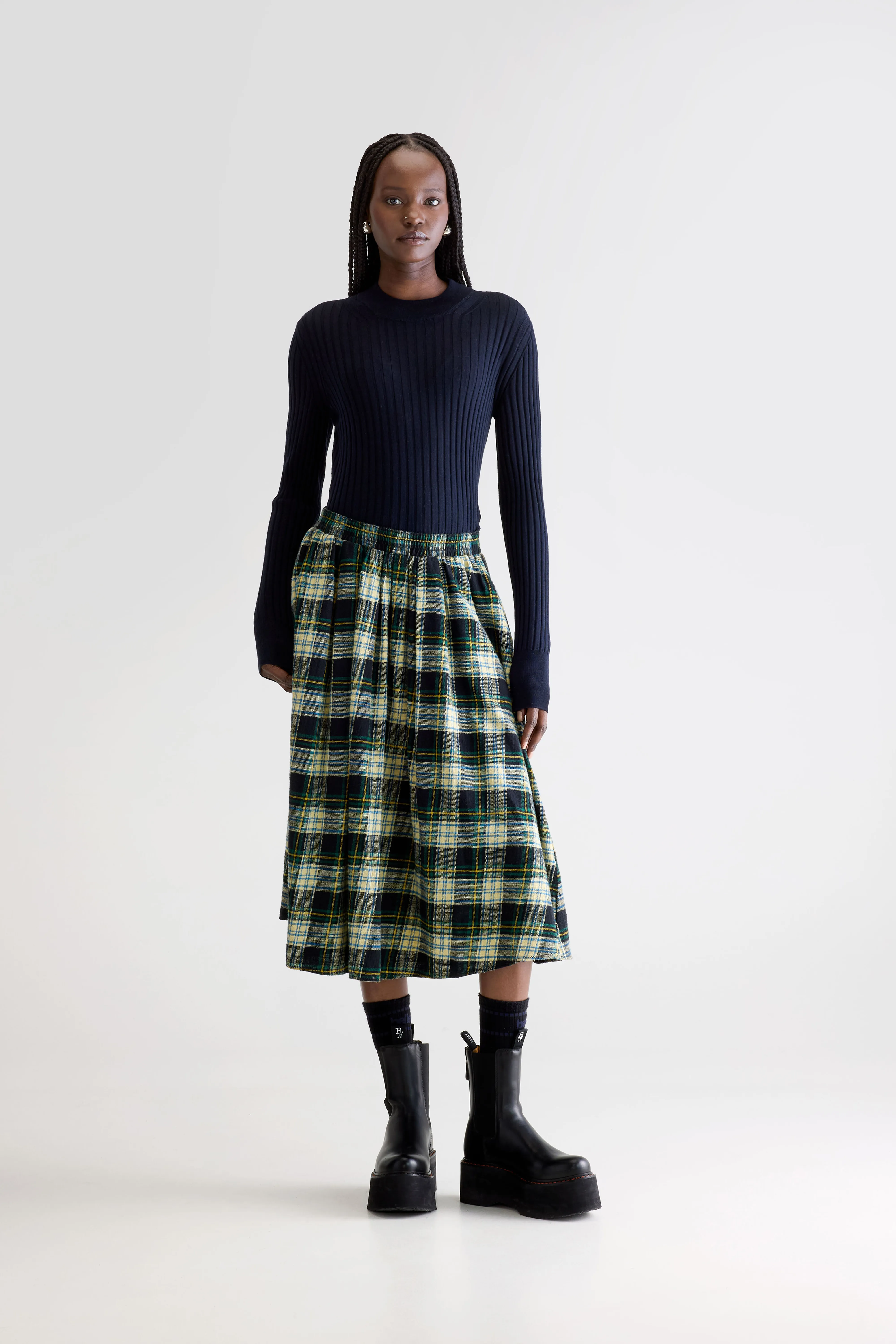 Woogie midi a-line skirt (252 / W / CHECK A) - Image 2