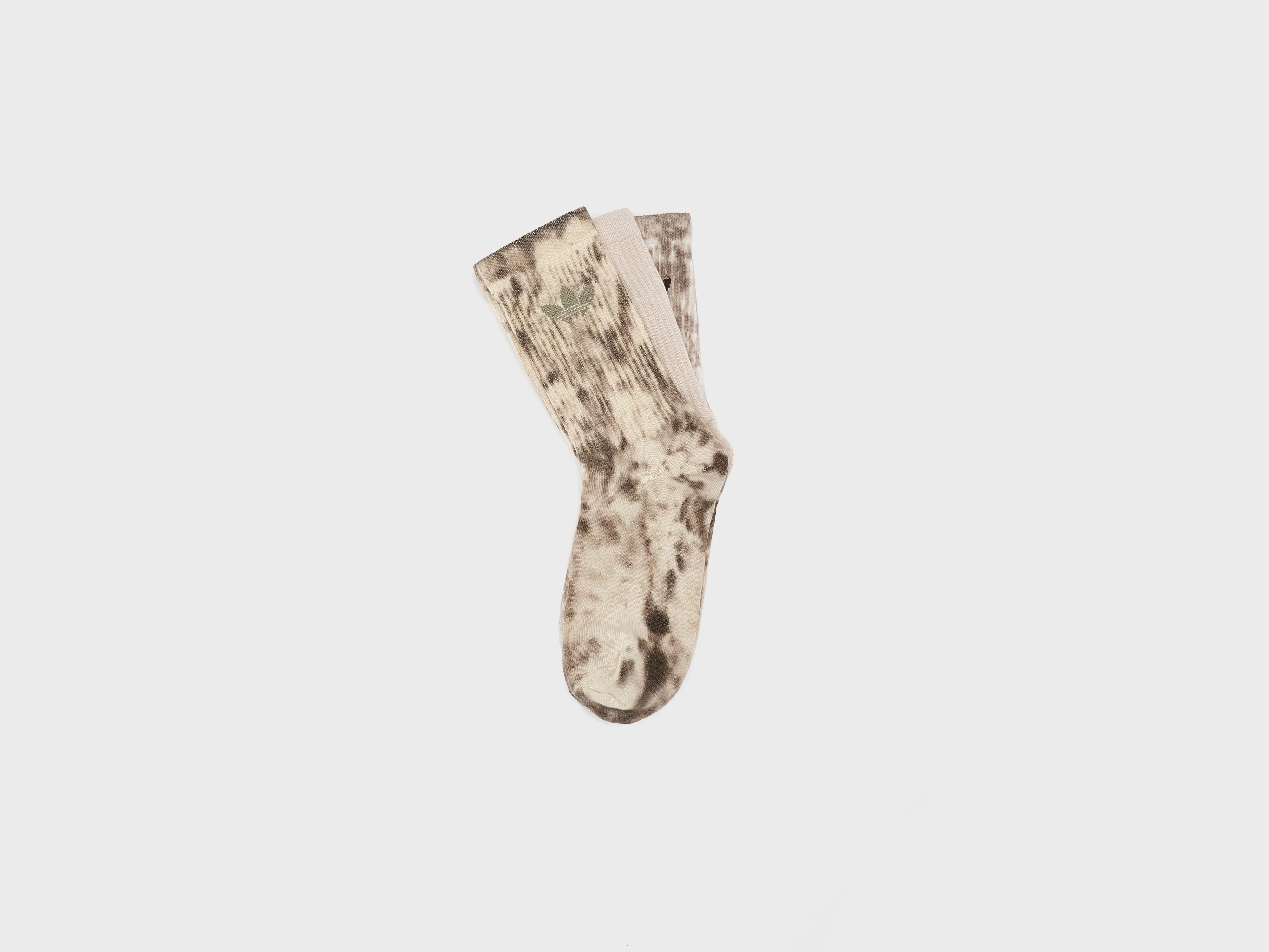 Tie Dye Crew Socks for Women (252 / W / BROWN)