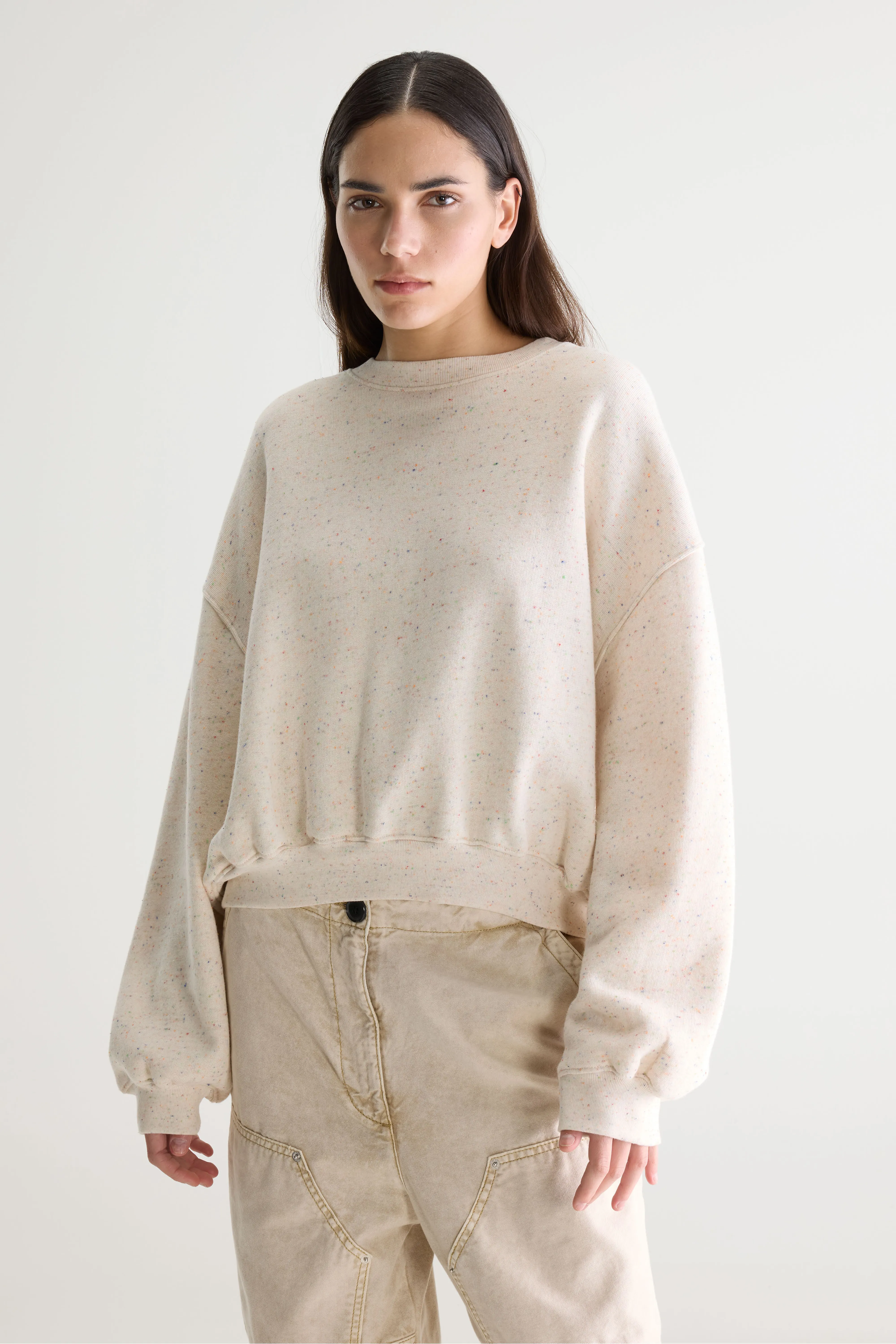 Fancy cropped crewneck sweatshirt (261 / W / COMBO C) - Image 2