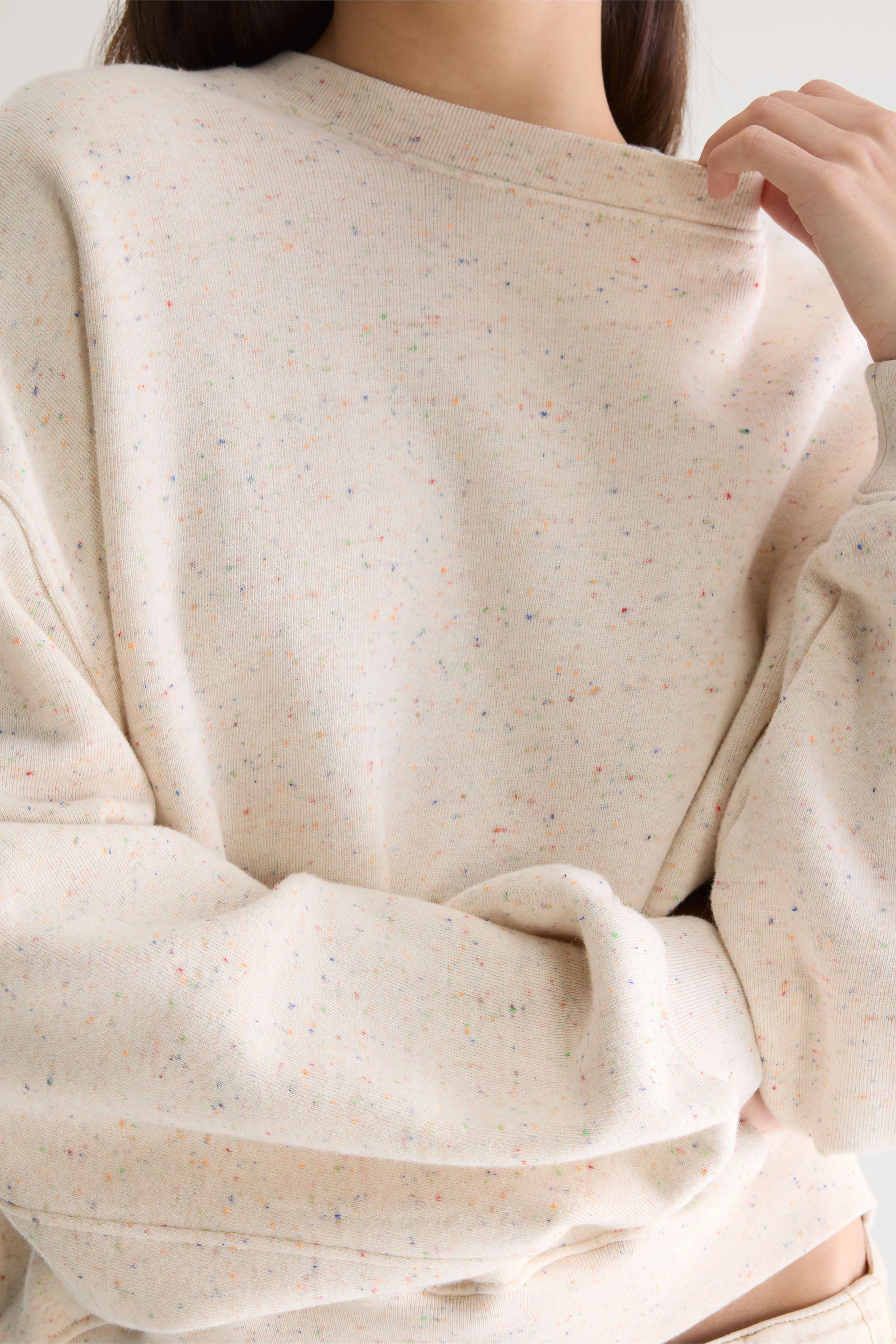 Fancy cropped crewneck sweatshirt (261 / W / COMBO C) - Image 5