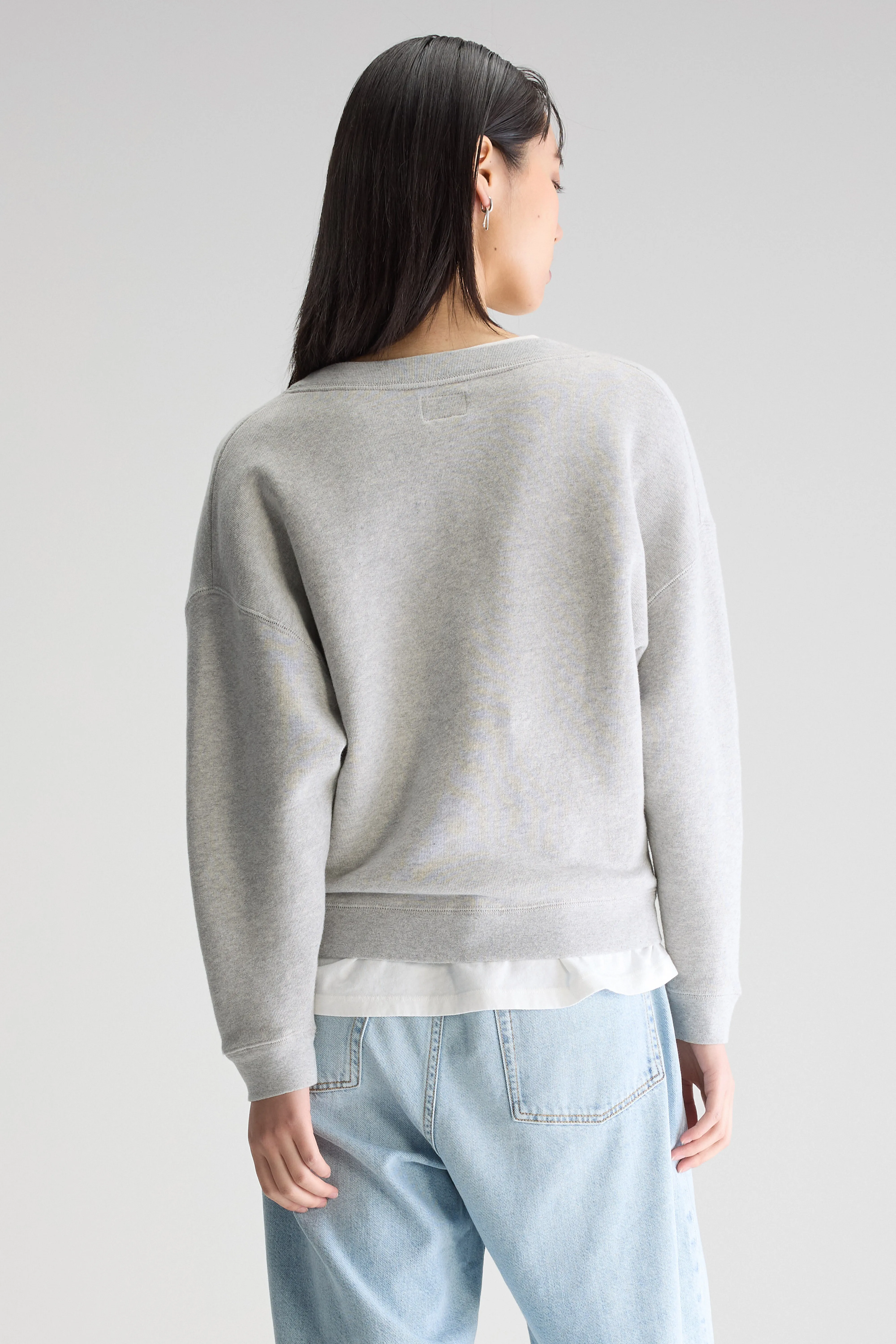 Fellow v-neck sweatshirt (252 / W / H. GREY) - Image 4