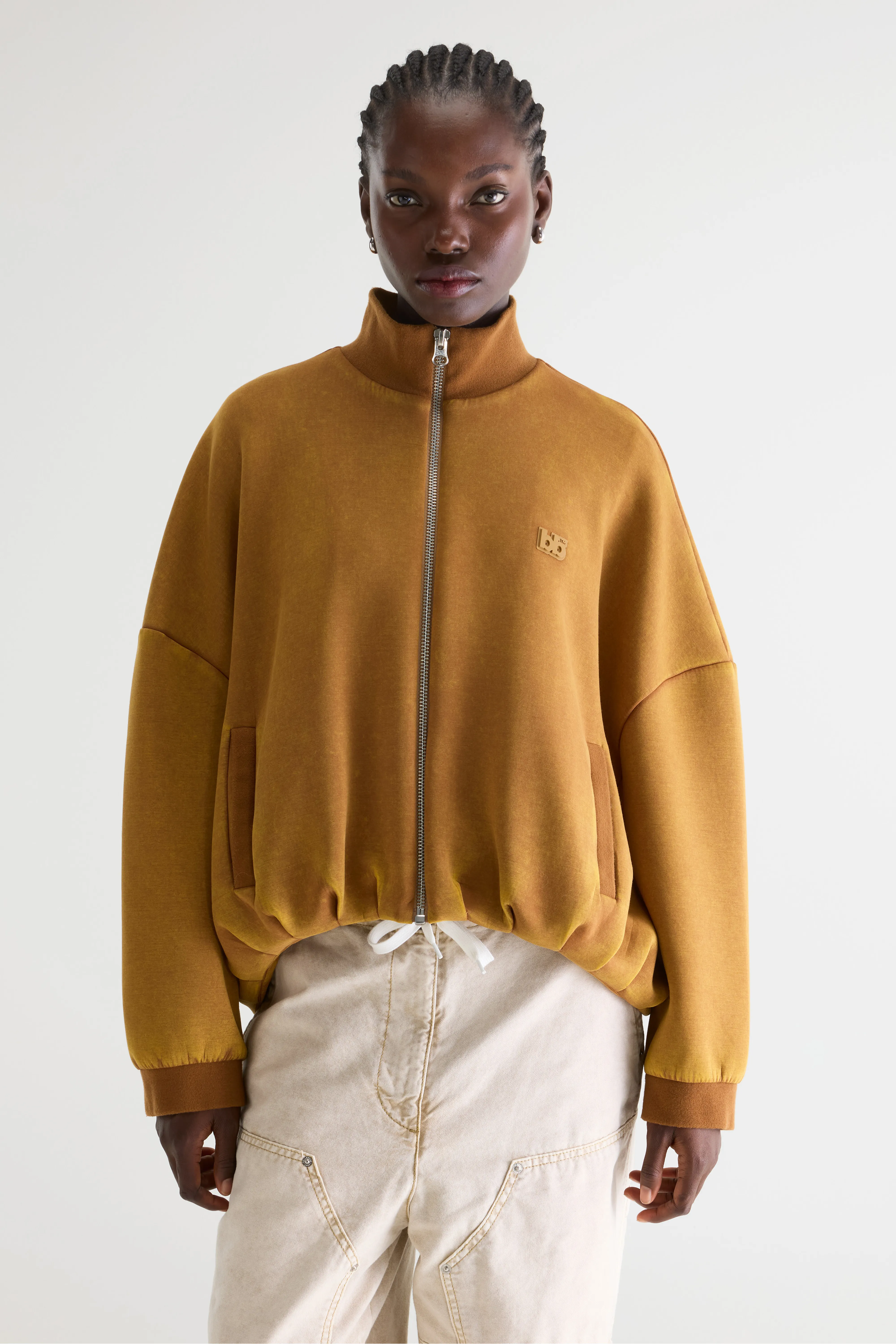Tallis zip-up sweatshirt (261 / W / CARAMEL) - Image 2