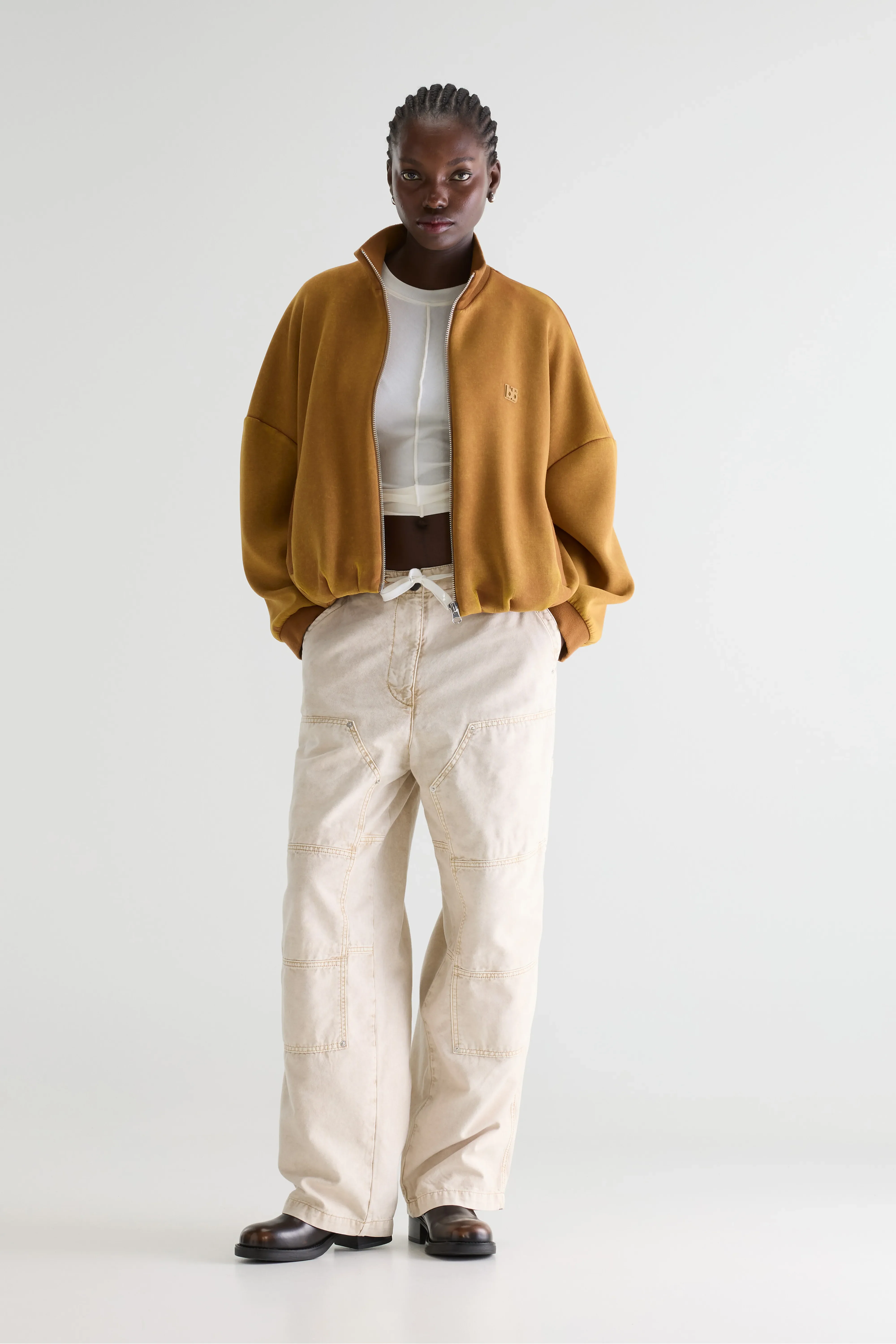 Tallis zip-up sweatshirt (261 / W / CARAMEL) - Image 3