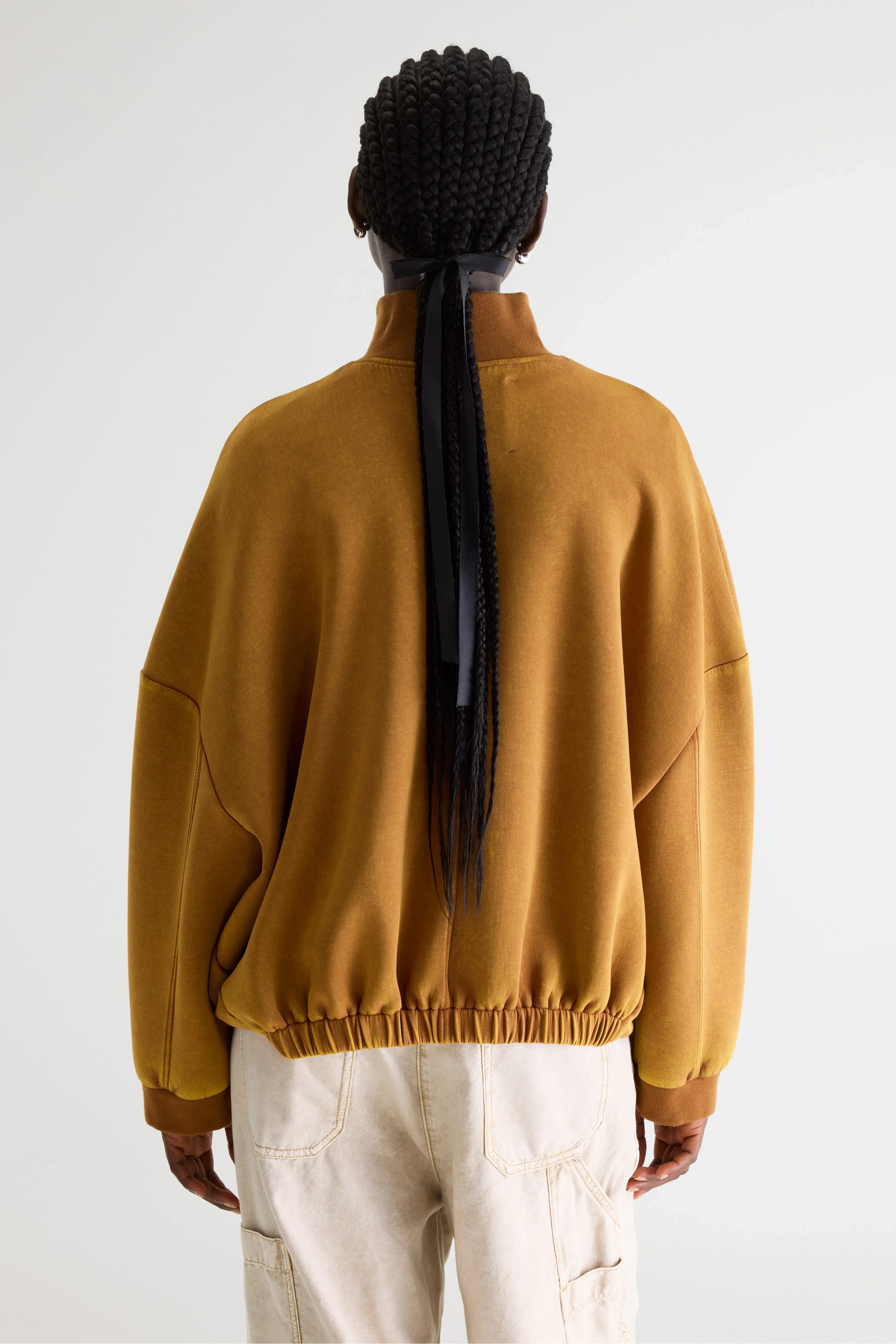 Tallis zip-up sweatshirt (261 / W / CARAMEL) - Image 4