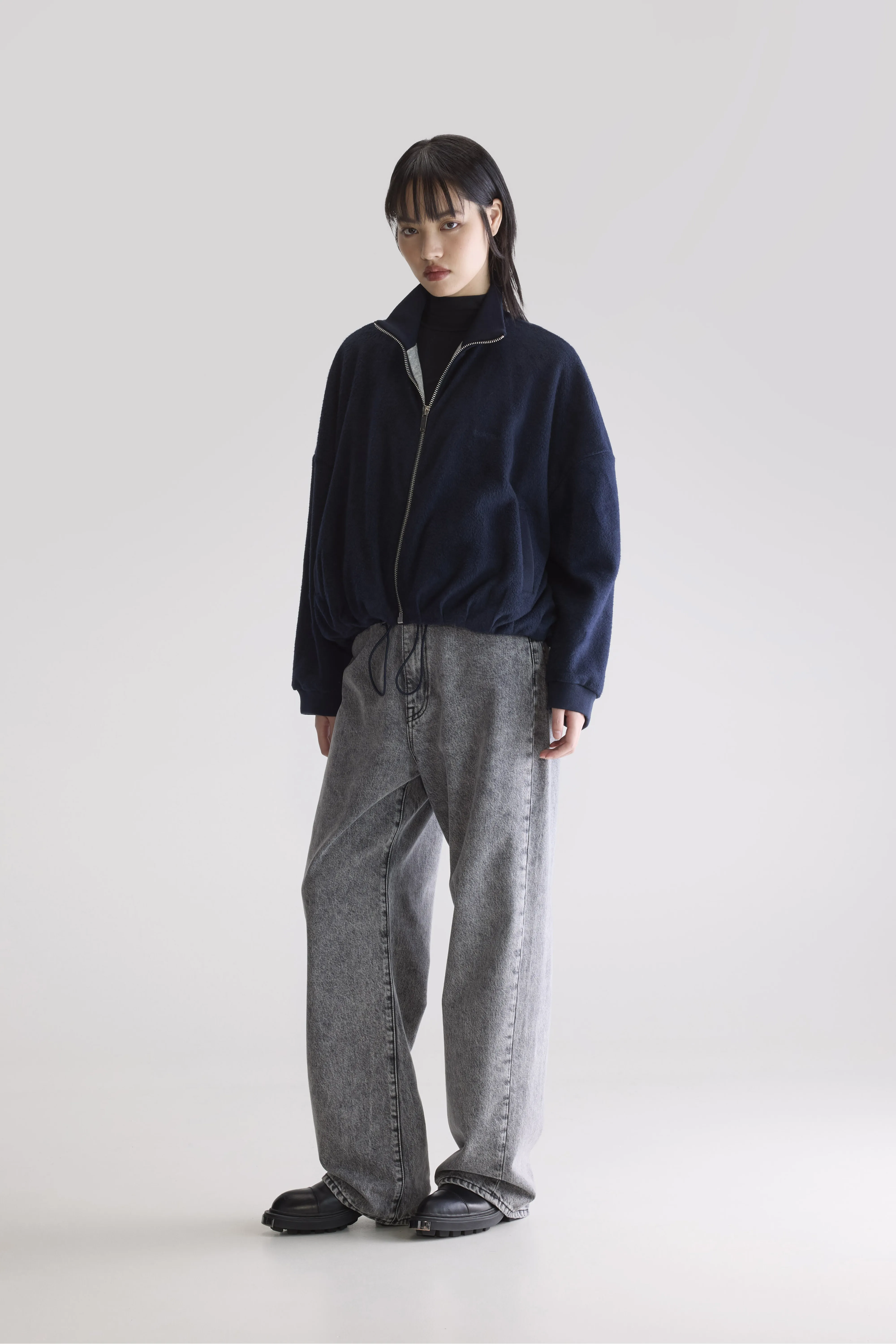 Tallis zip-up sweatshirt (252 / W / NAVY) - Image 3
