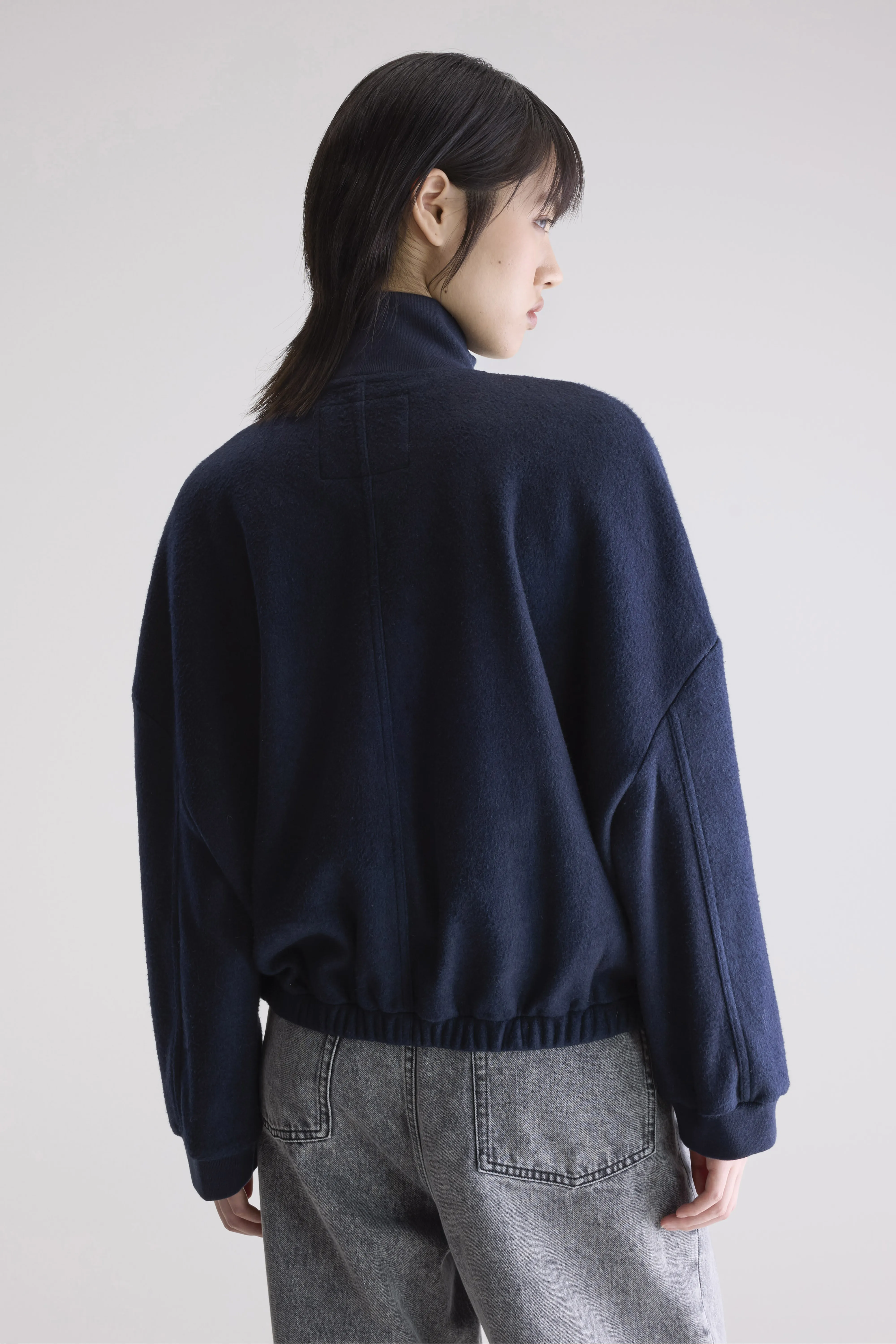 Tallis zip-up sweatshirt (252 / W / NAVY) - Image 4