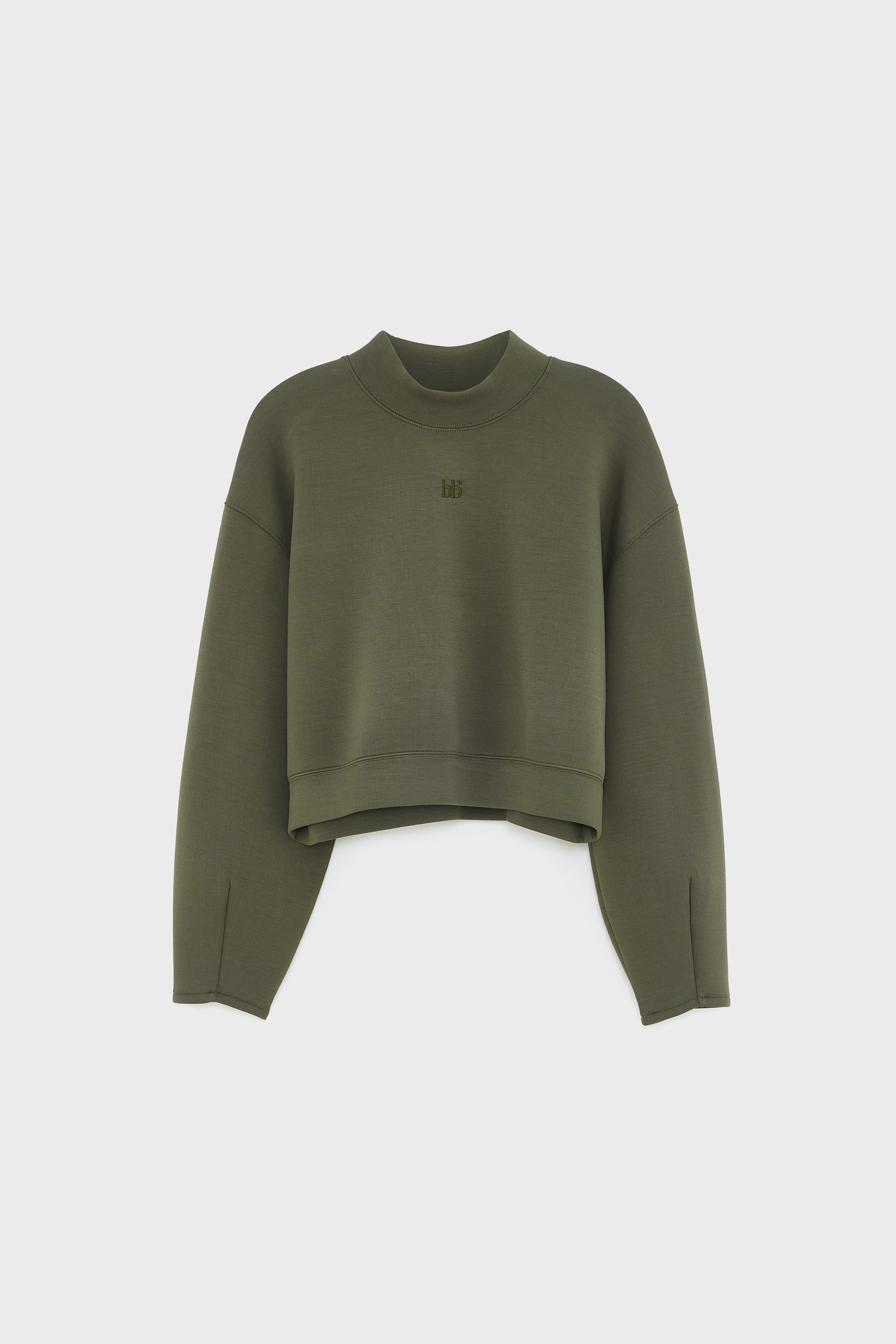 Tashi cropped sweatshirt (252 / W / FOREST) - Image 7