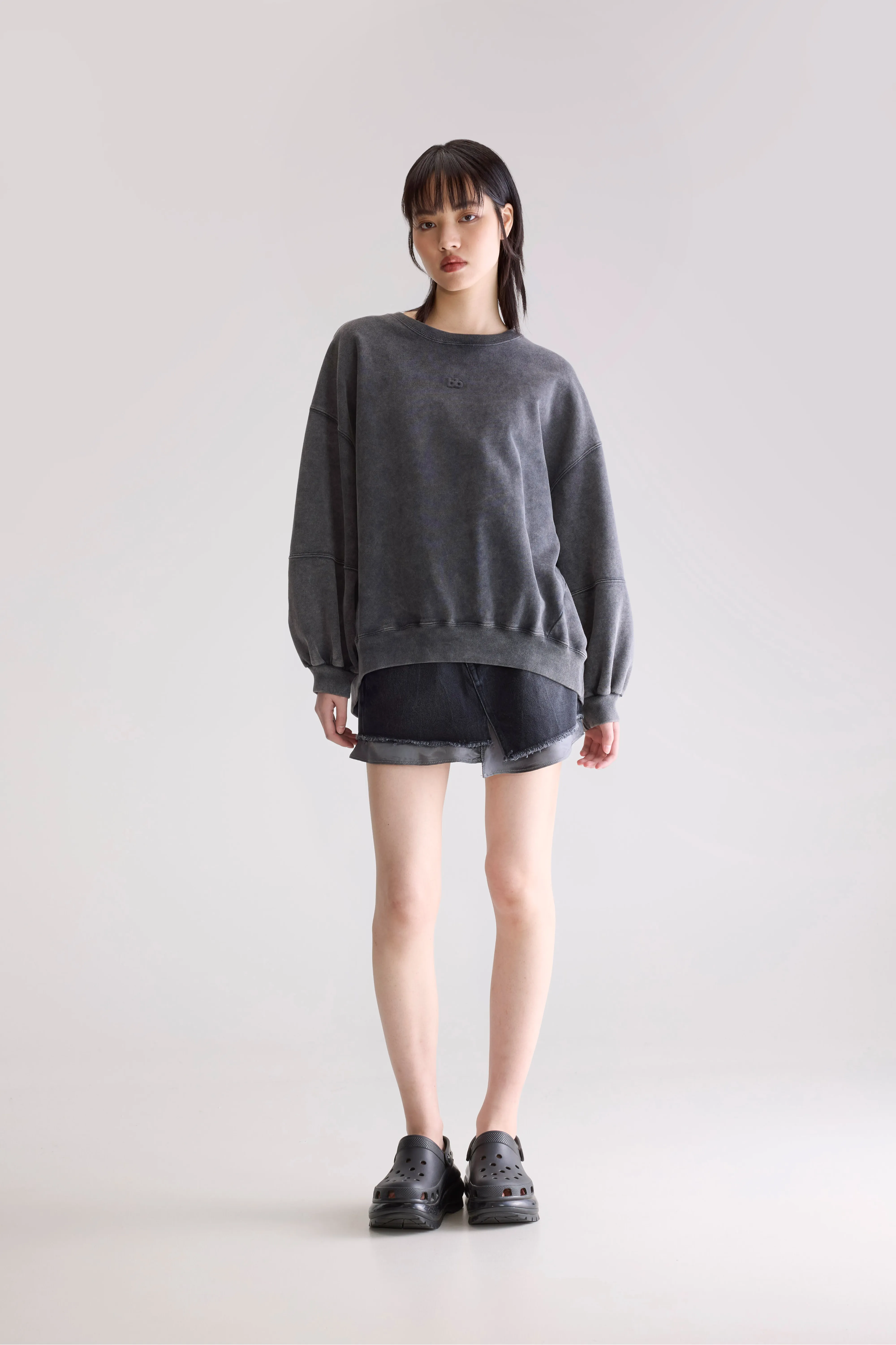 Trig crewneck sweatshirt (252 / W / BLACK) - Image 3
