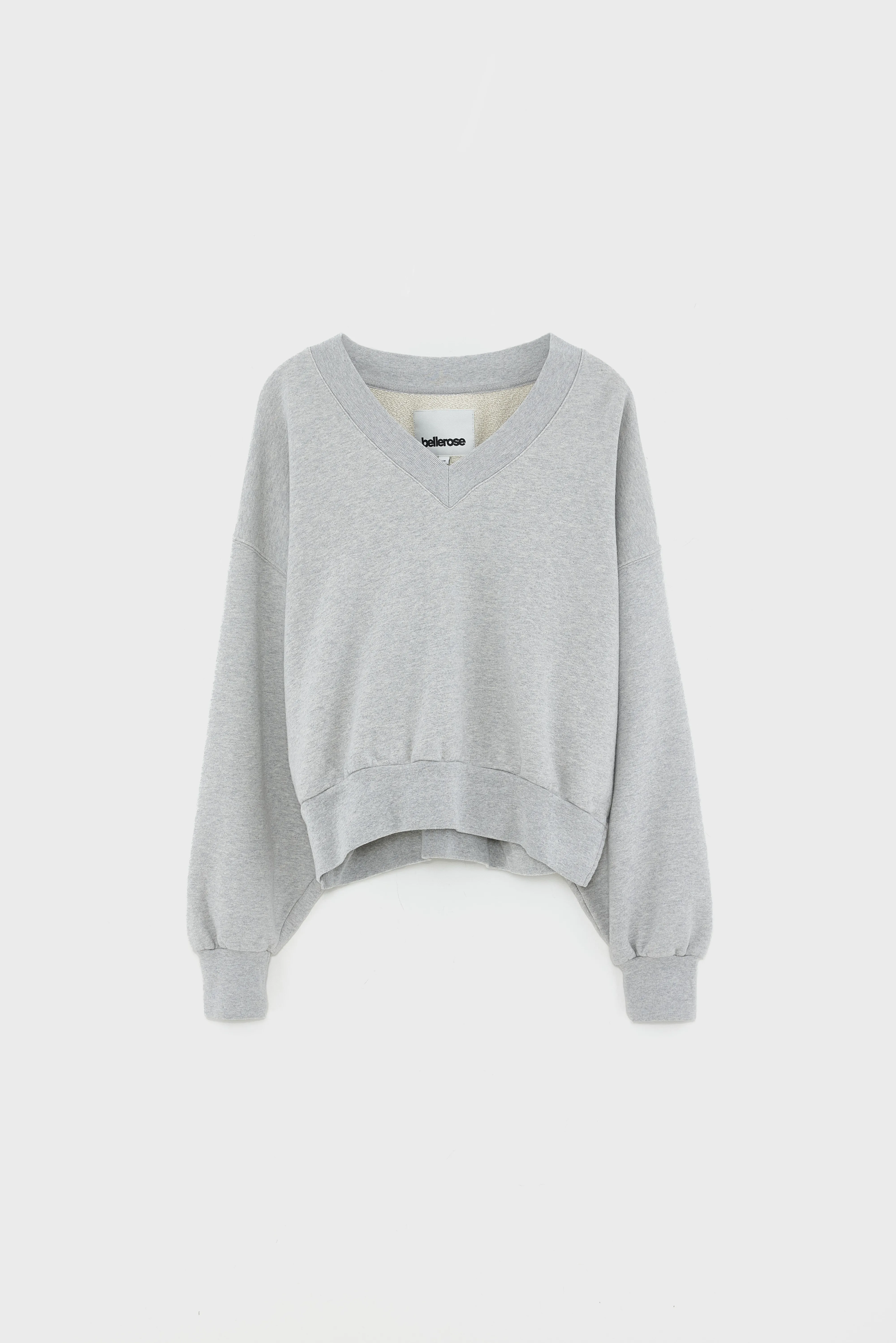 Varola v-neck sweatshirt (252 / W / H. GREY) - Image 7