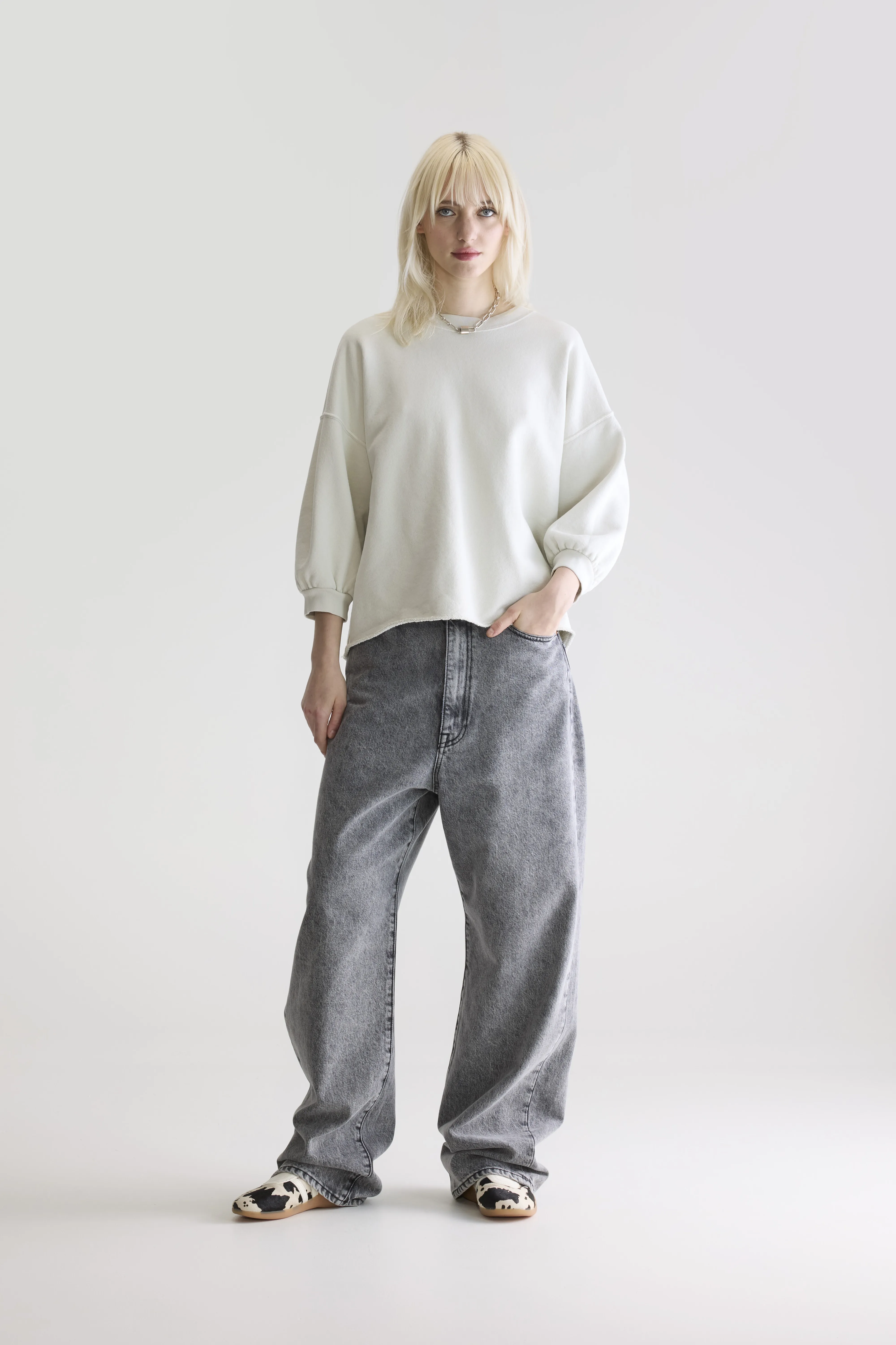 Vicske crewneck sweatshirt (252 / W / NUAGE) - Image 3