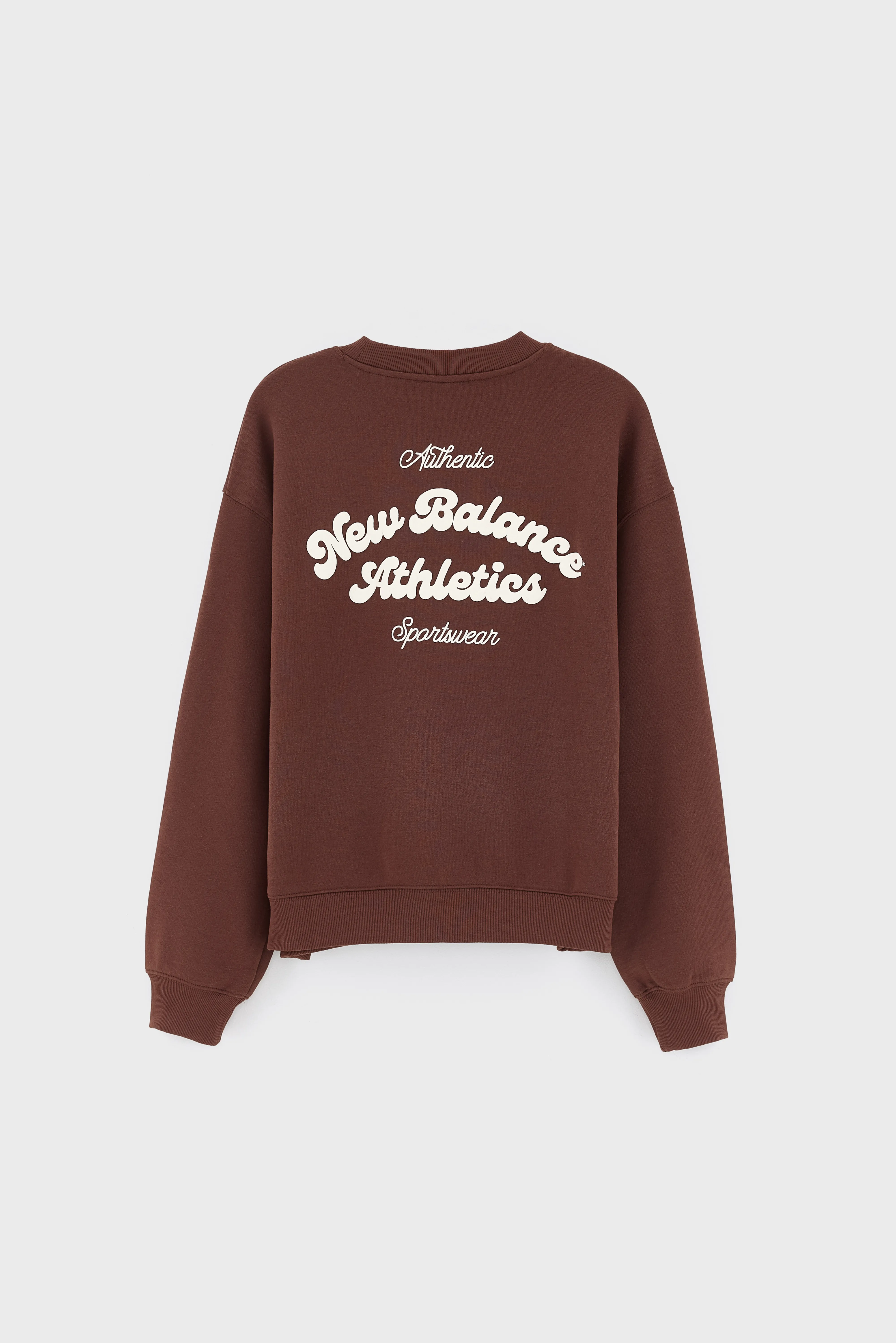 Linear Heritage Fleece Crew Sweatshirt  (252 / W / BROWN) - Image 4