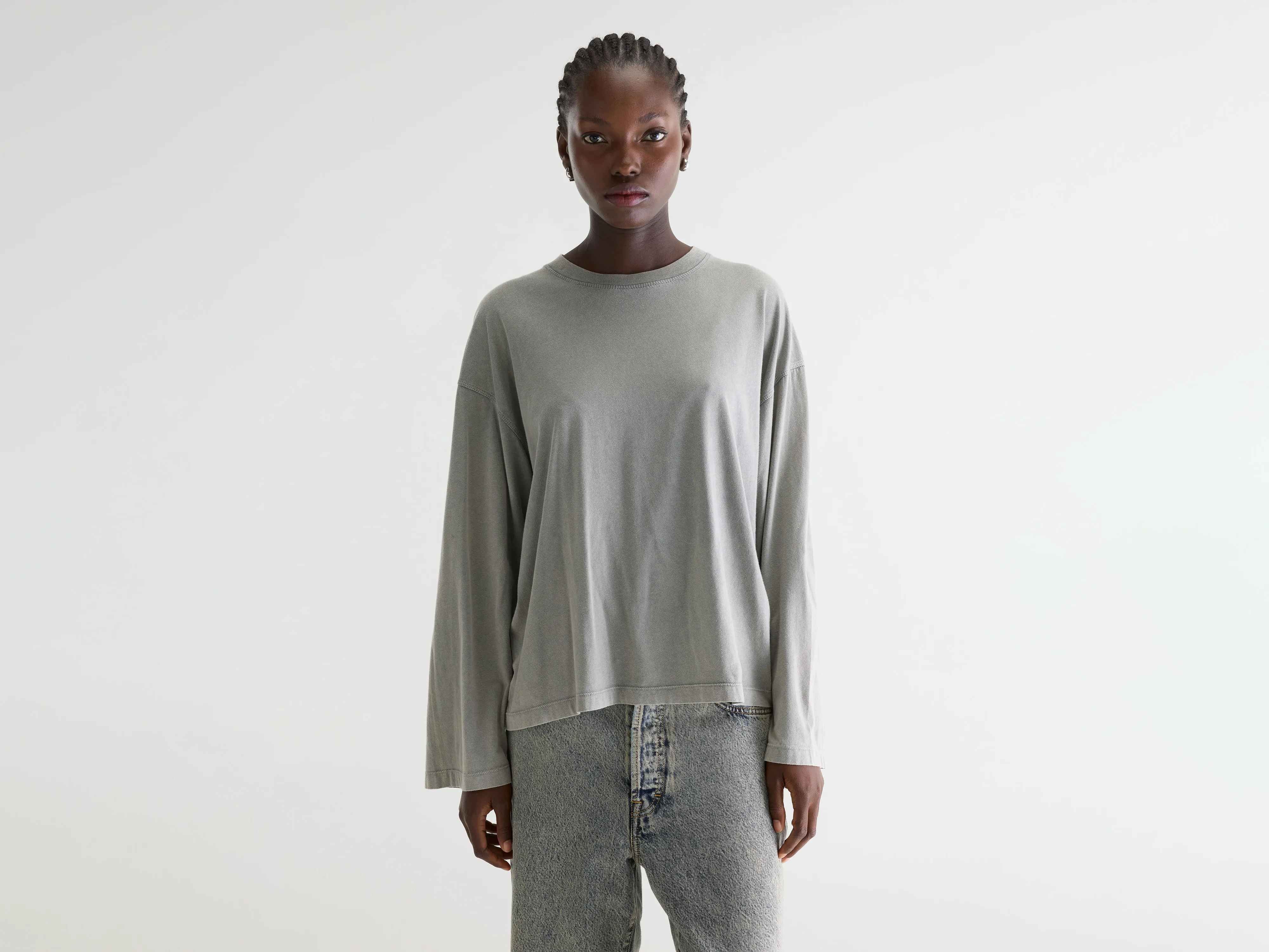 Fandy long sleeve t-shirt (261 / W / BITUME)