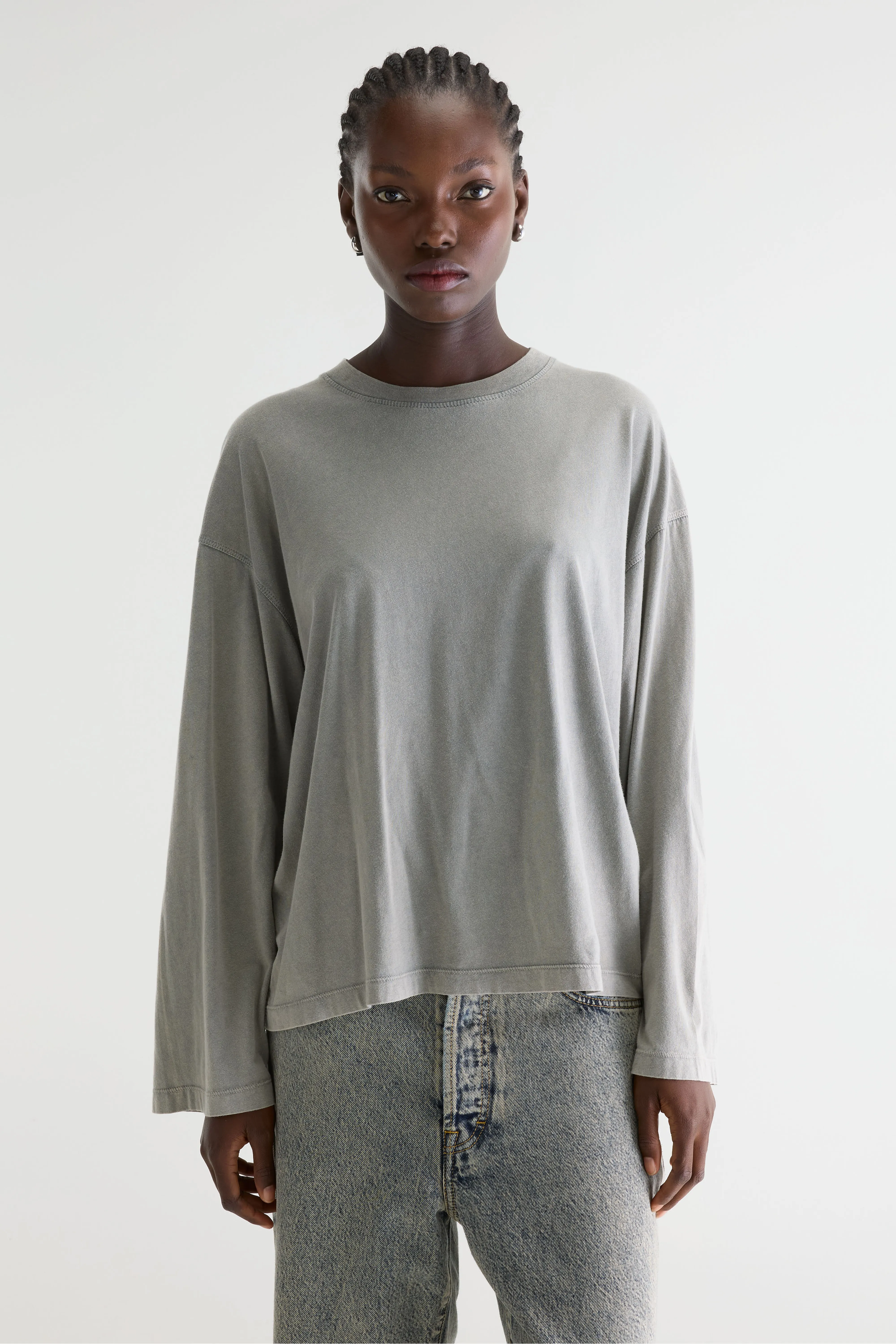 Fandy long sleeve t-shirt (261 / W / BITUME) - Image 2