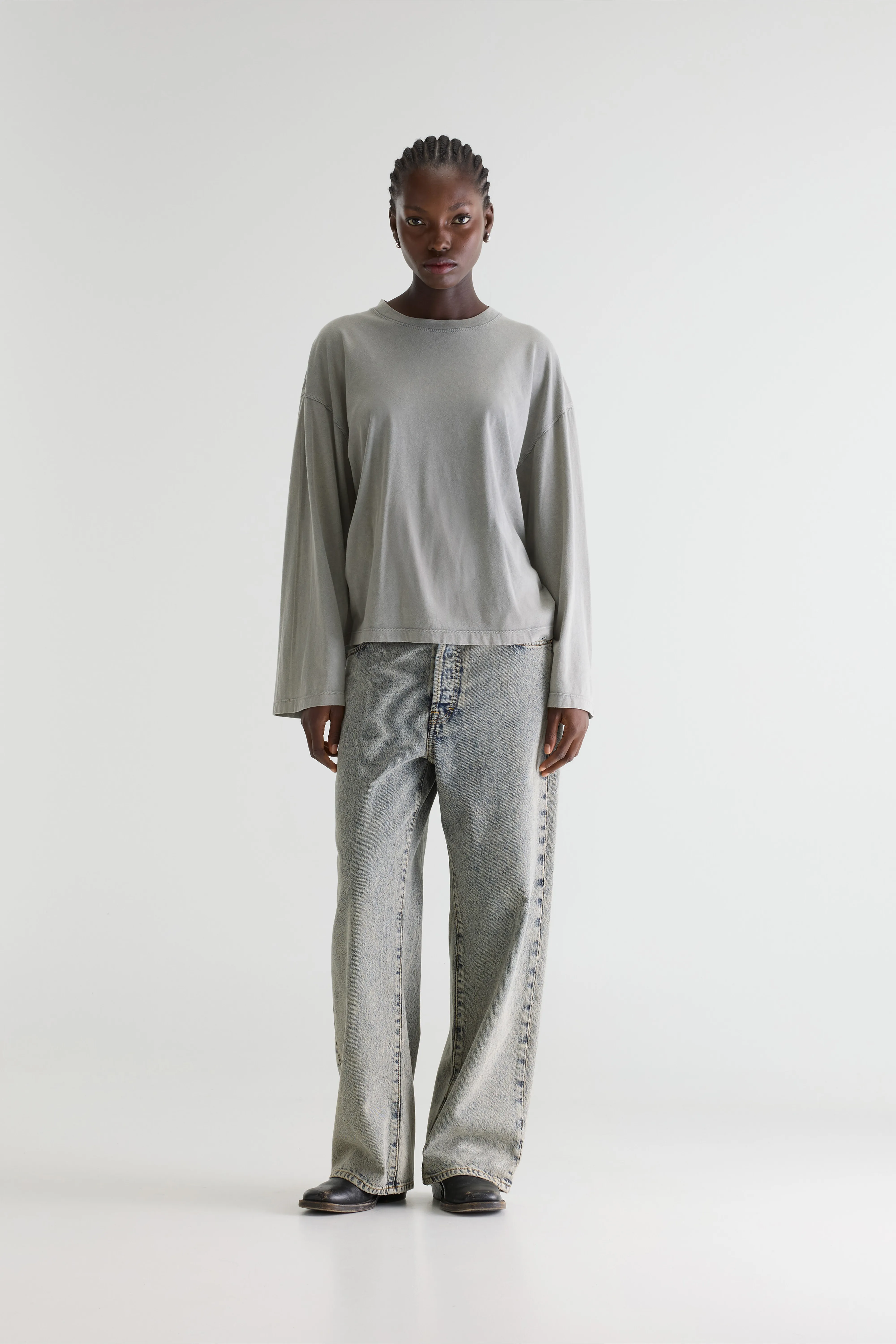Fandy long sleeve t-shirt (261 / W / BITUME) - Image 3