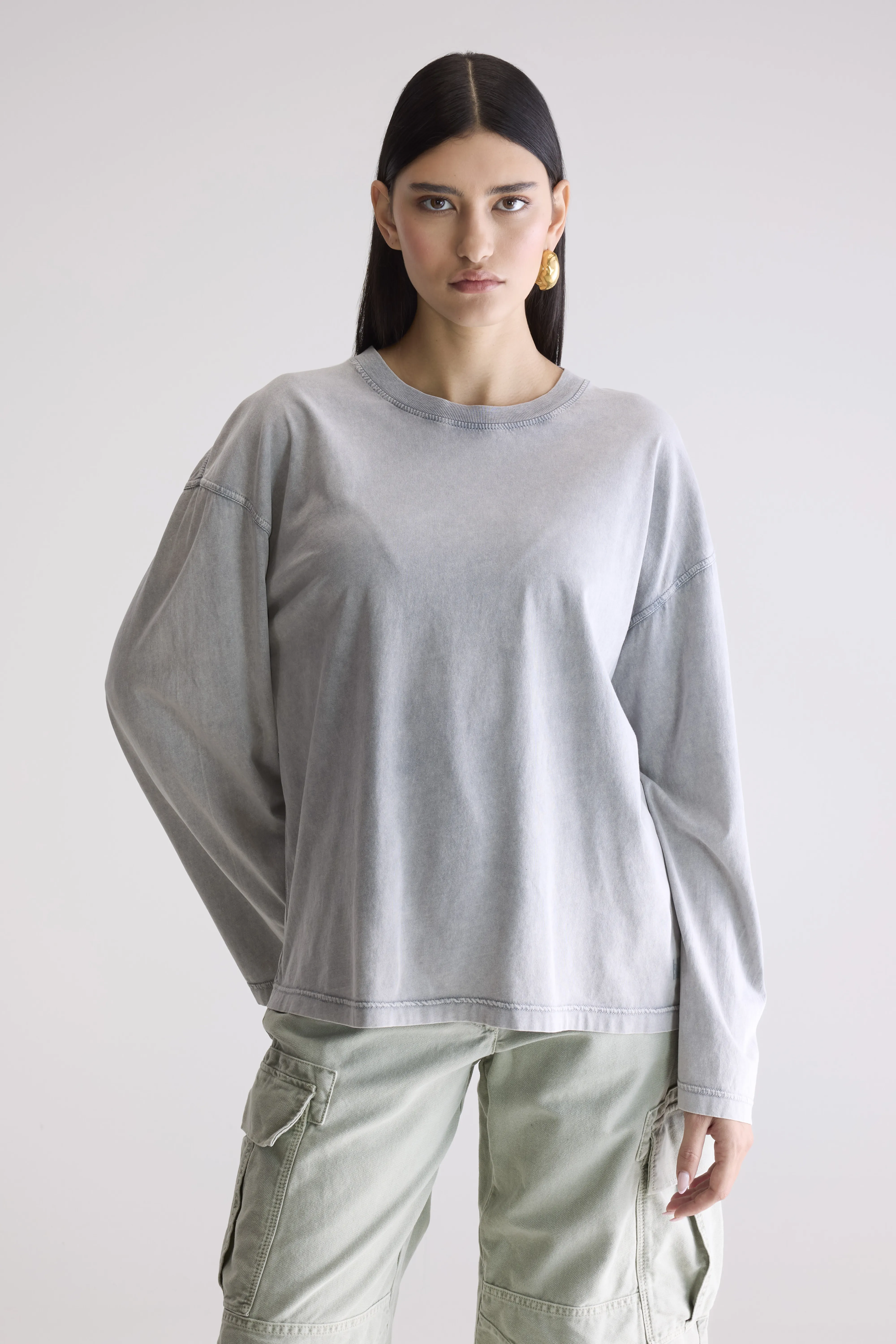 Fandy long sleeve t-shirt (252 / W / IRON) - Image 2