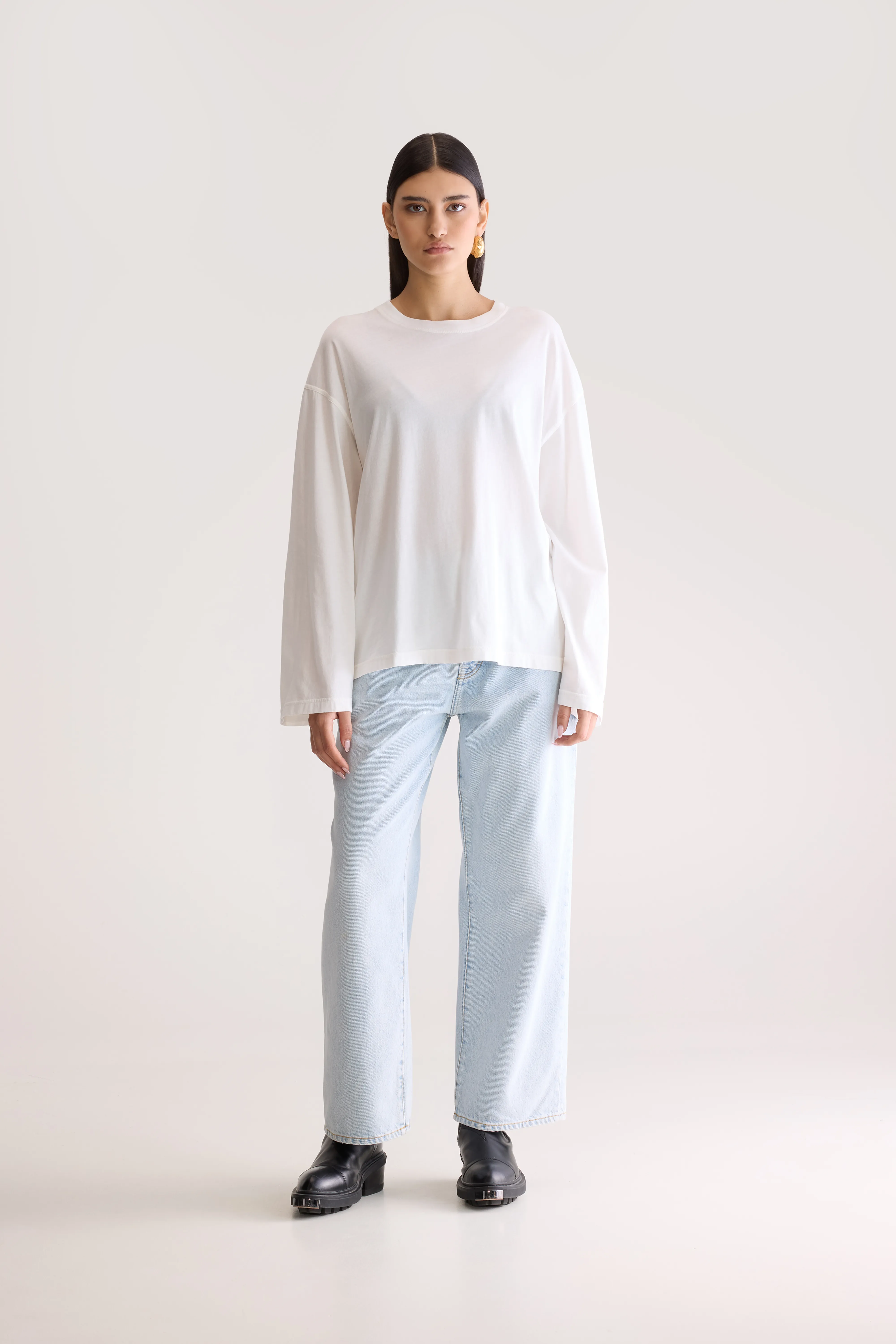 Fandy long sleeve t-shirt (252 / W / WHITE) - Image 3