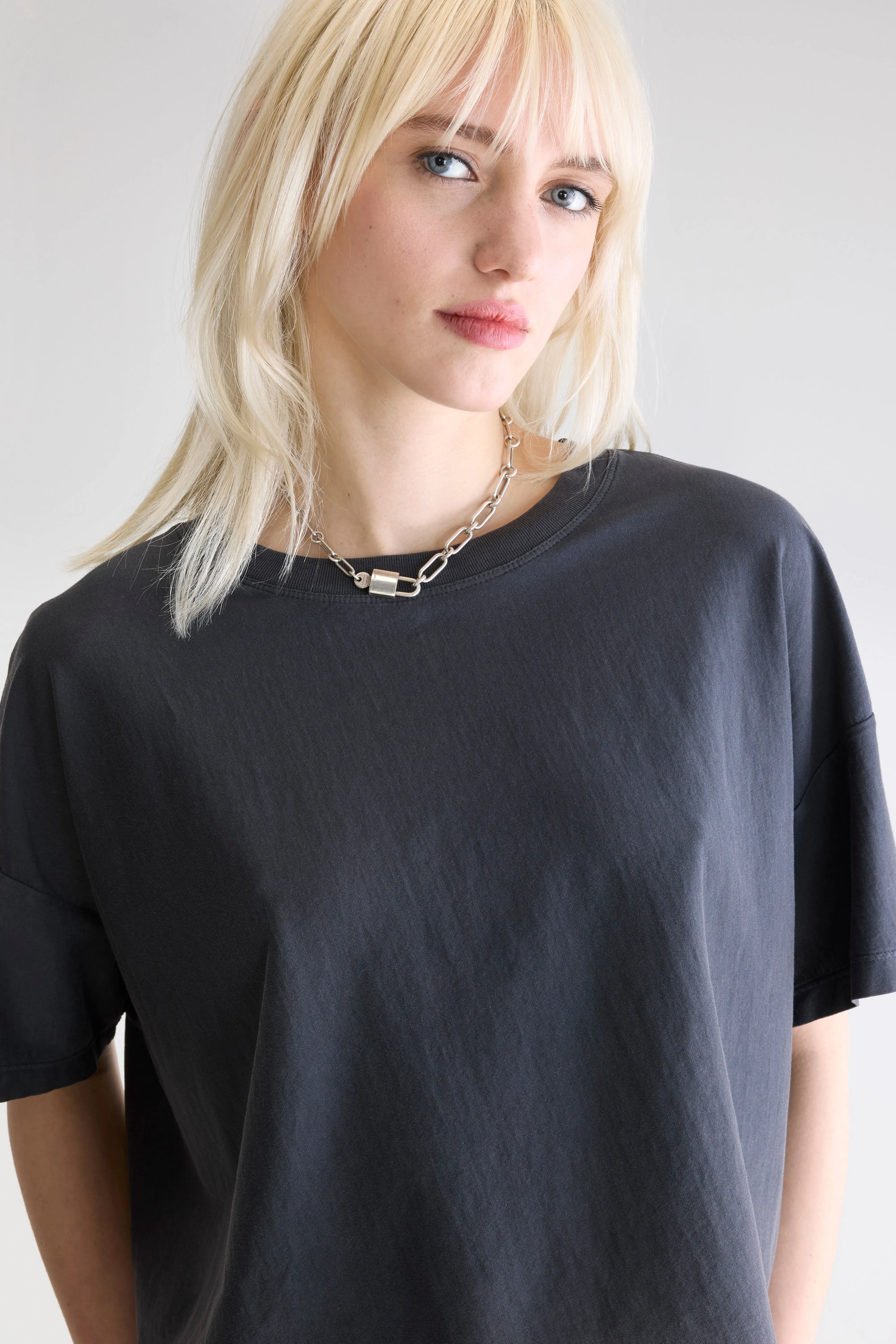 Farpy cropped t-shirt (252 / W / BLACK SAND) - Image 5