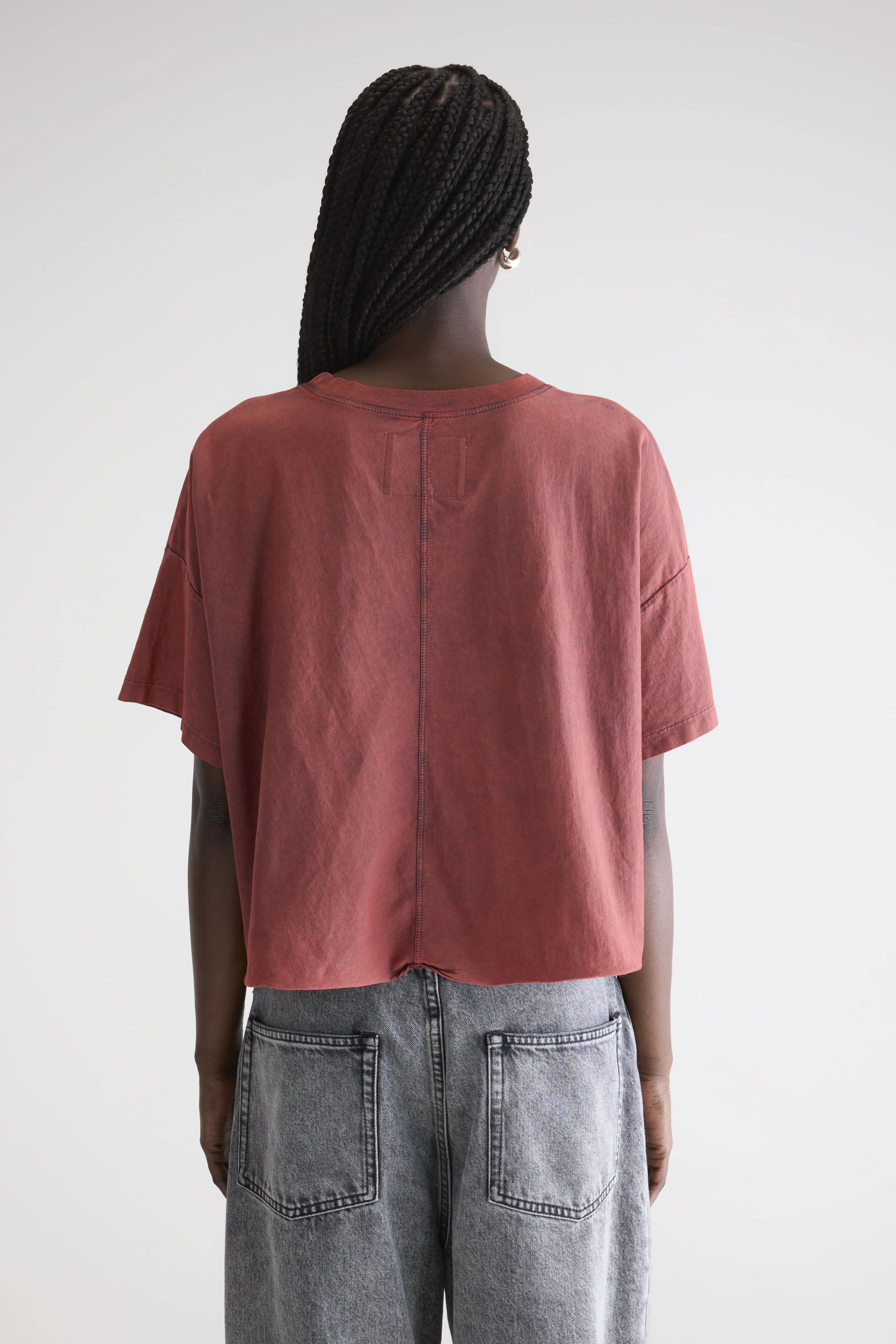 Farpy cropped t-shirt (252 / W / WINE) - Image 4