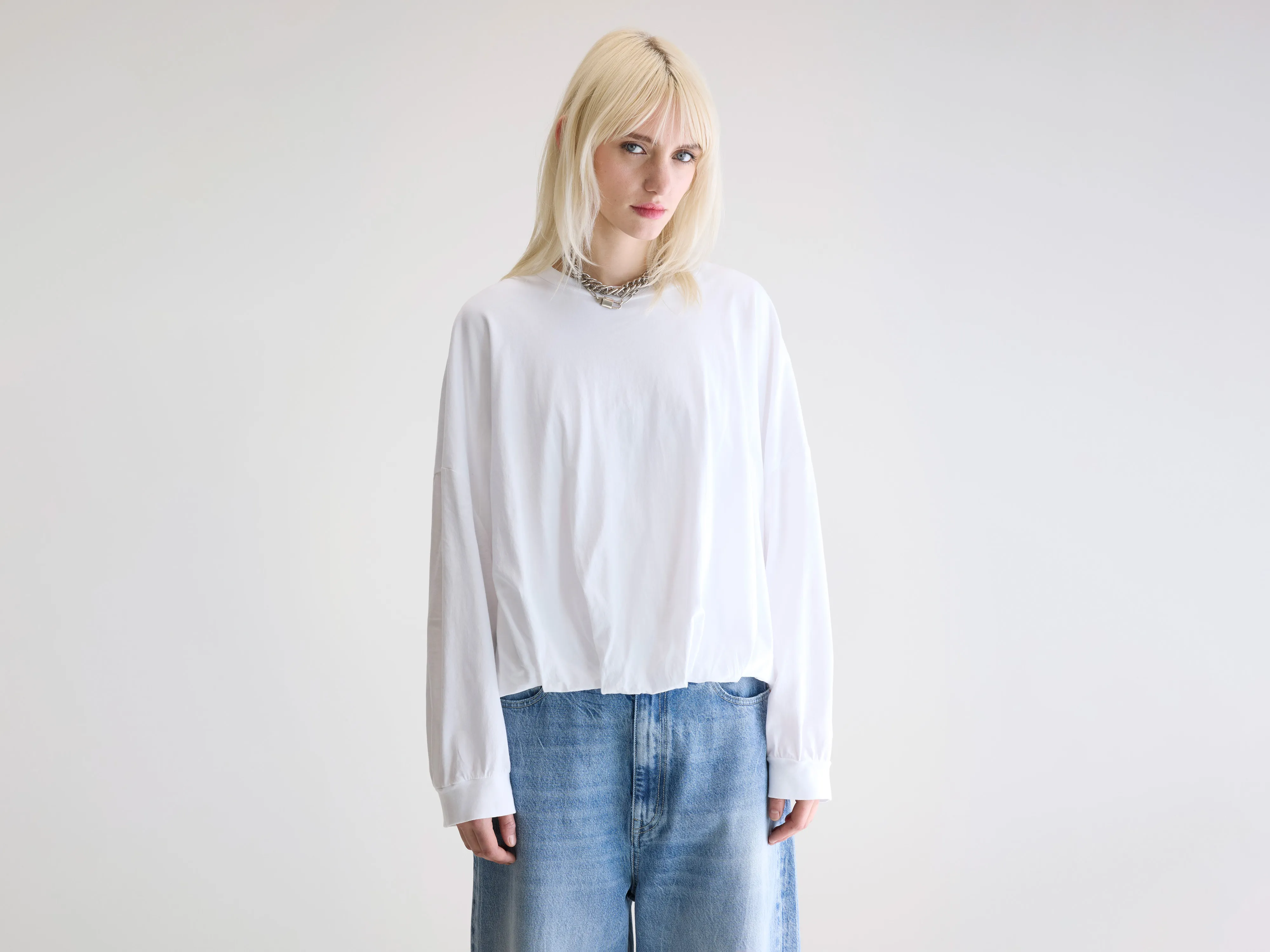 Flam long-sleeve t-shirt (252 / W / WHITE)