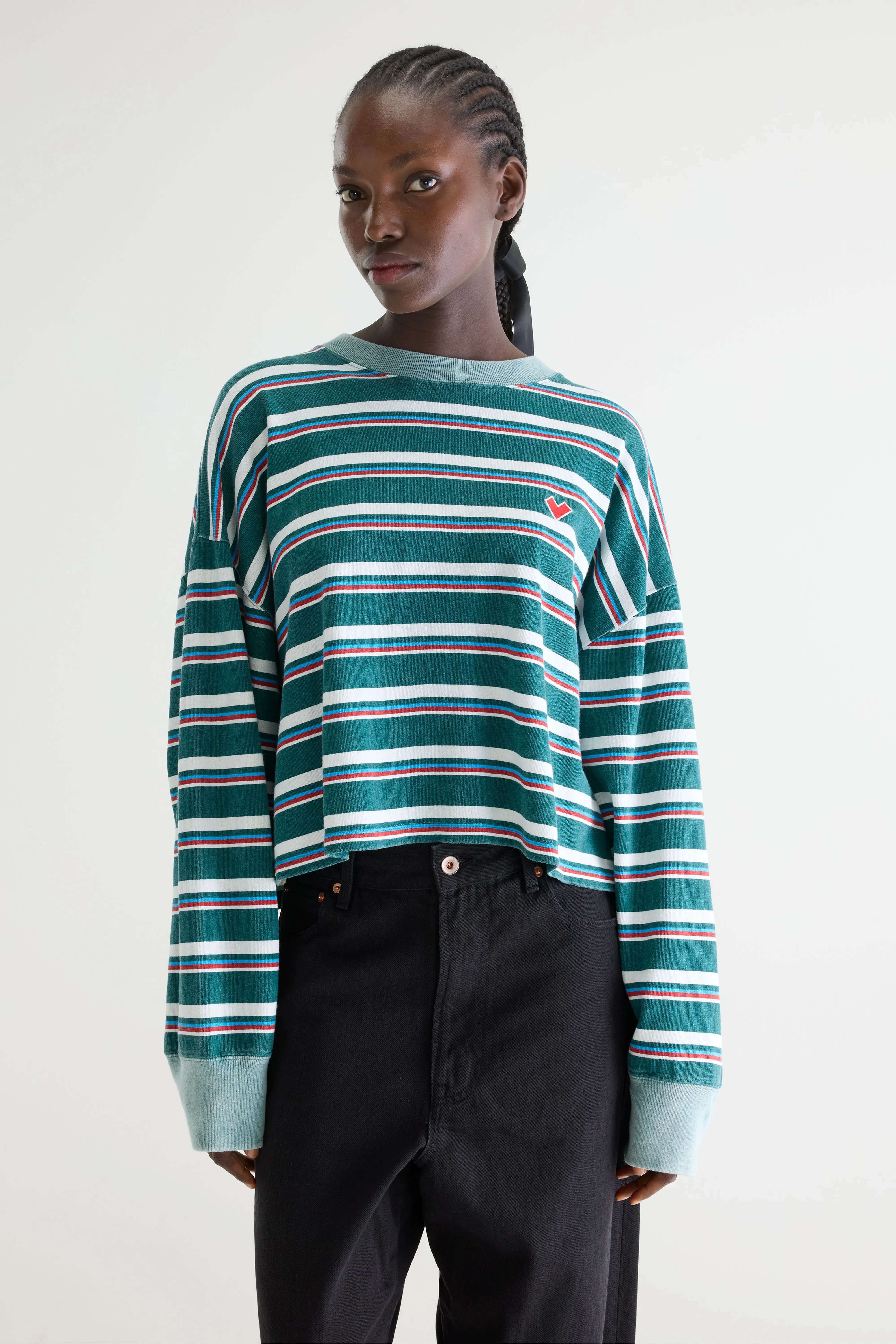 Franto long-sleeve t-shirt (261 / W / STRIPE B) - Image 2